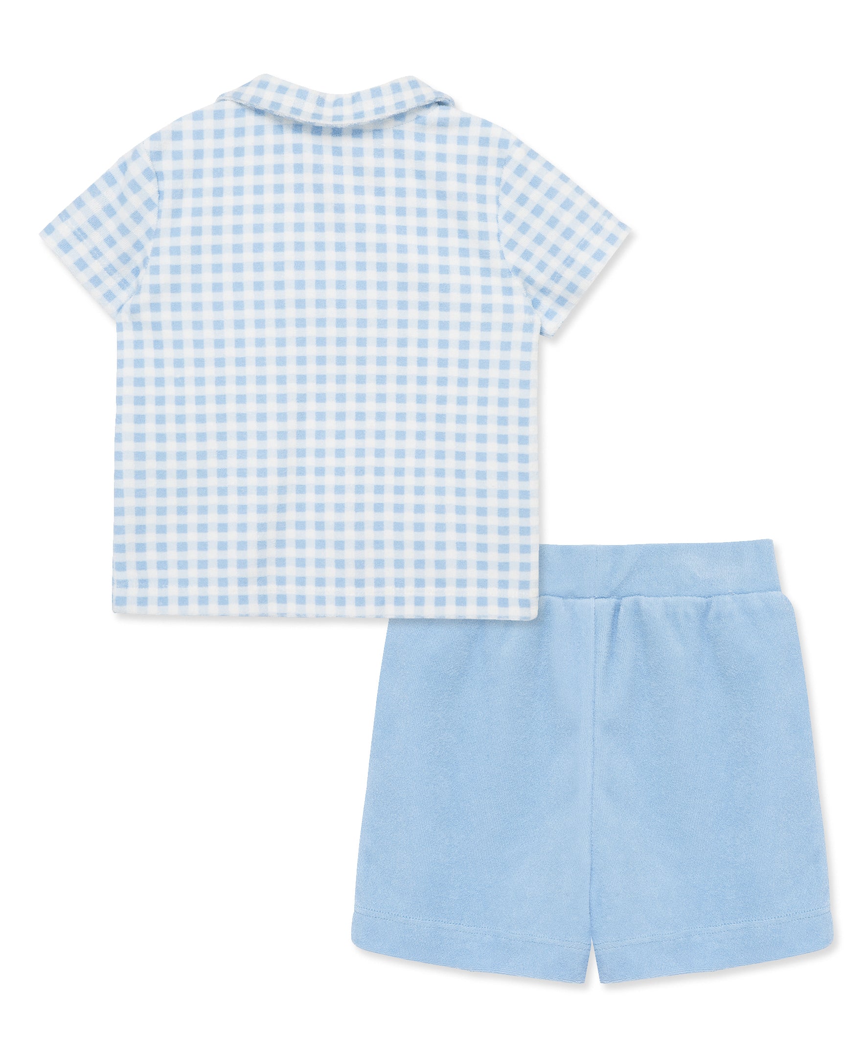 Gingham Terry Short Set (2T-4T) - Little Me