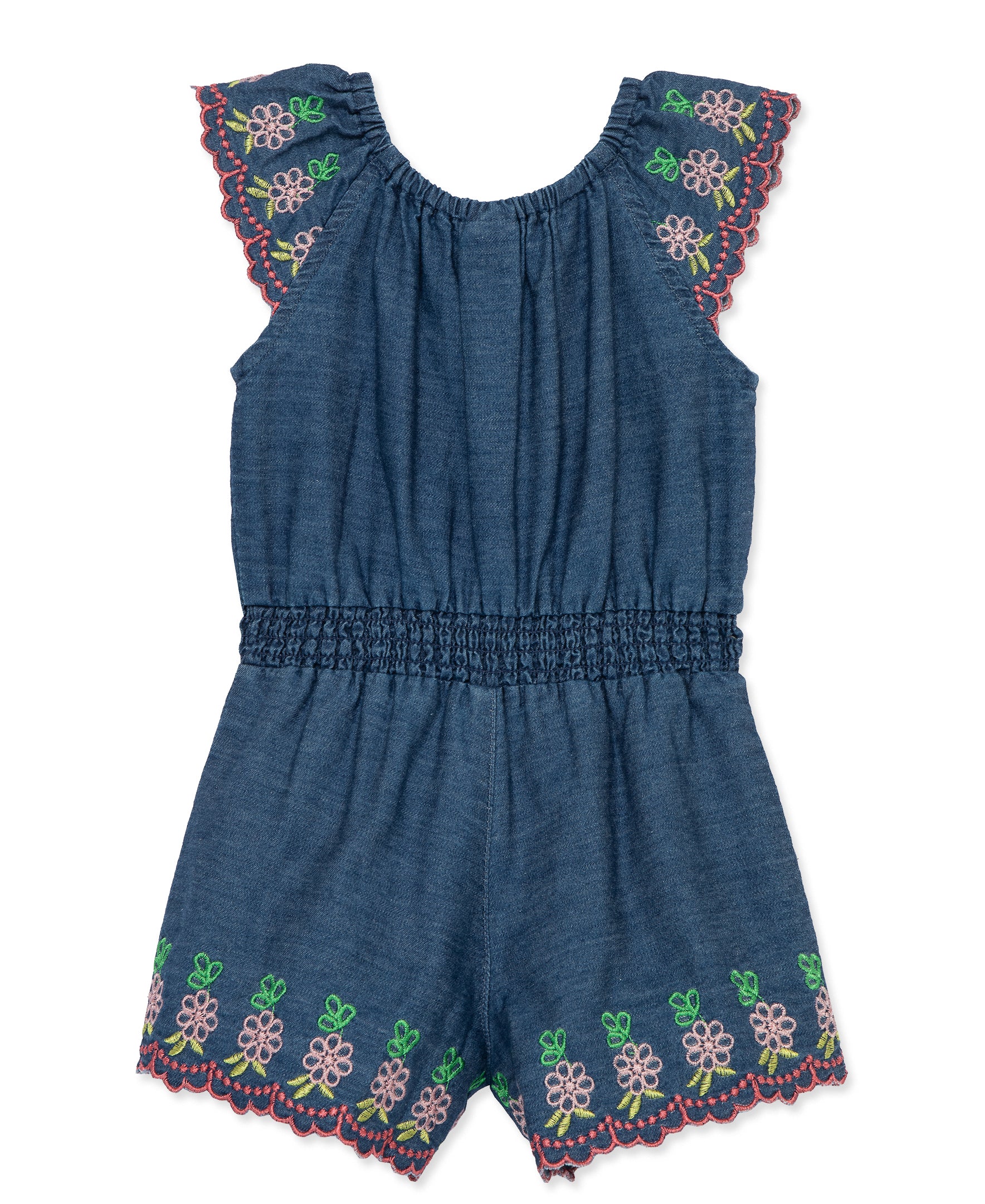 Chambray Woven Romper (12M-24M) - Little Me