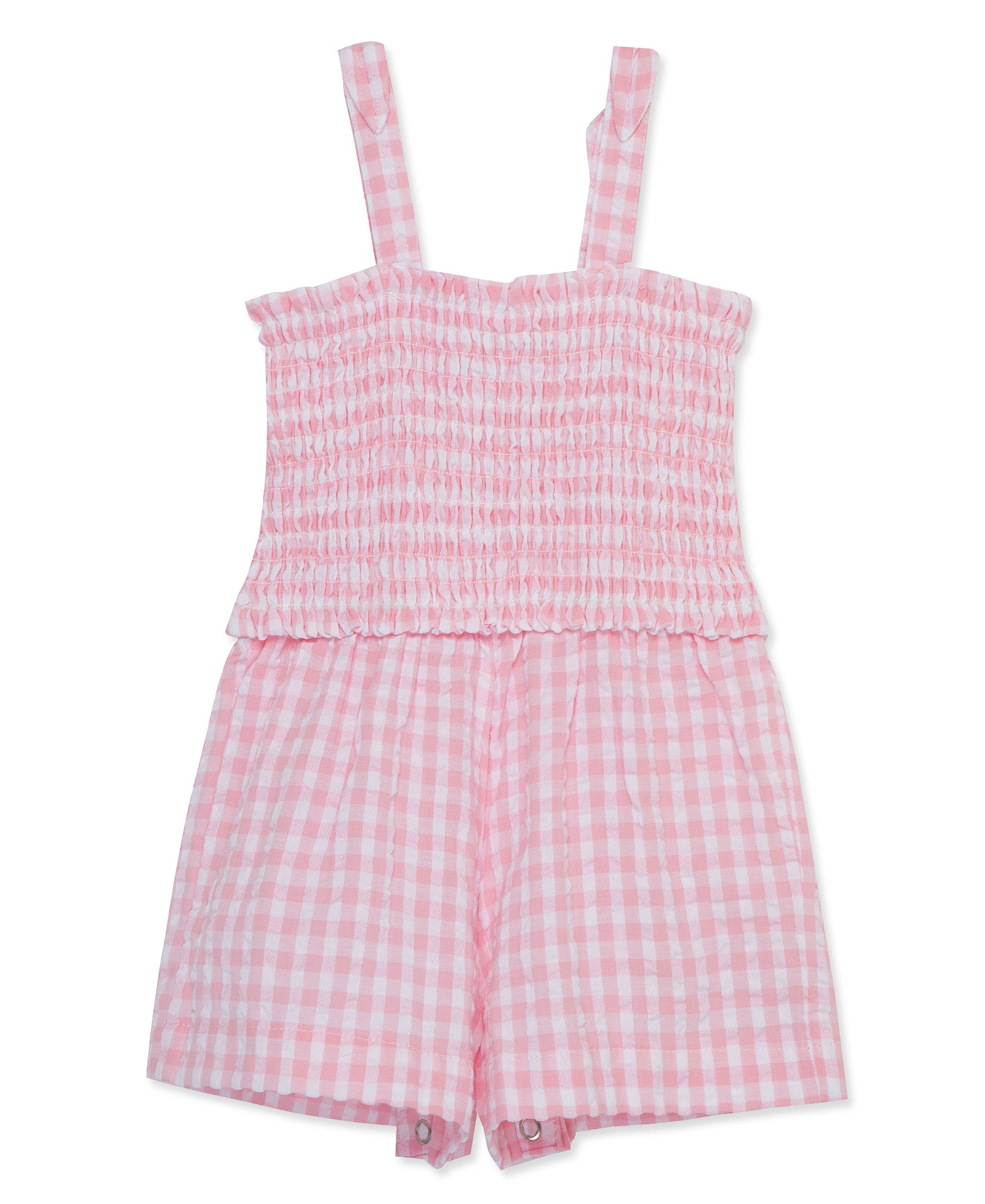 Gingham Woven Romper (12M-24M) - Little Me