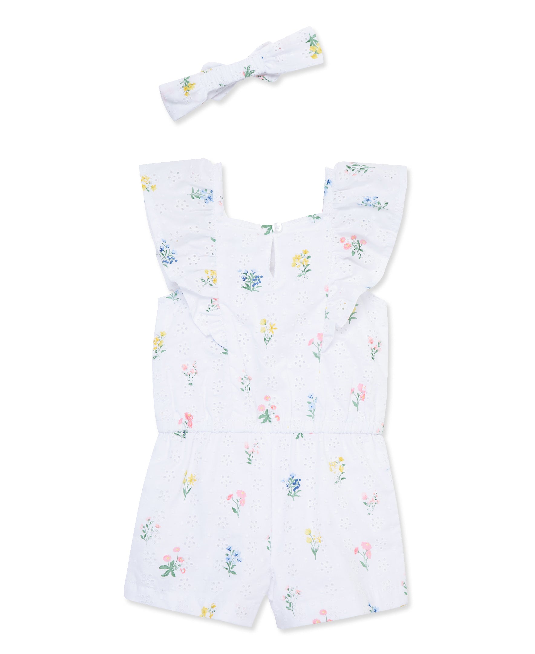 Garden Woven Romper & Headband (12M-24M) - Little Me