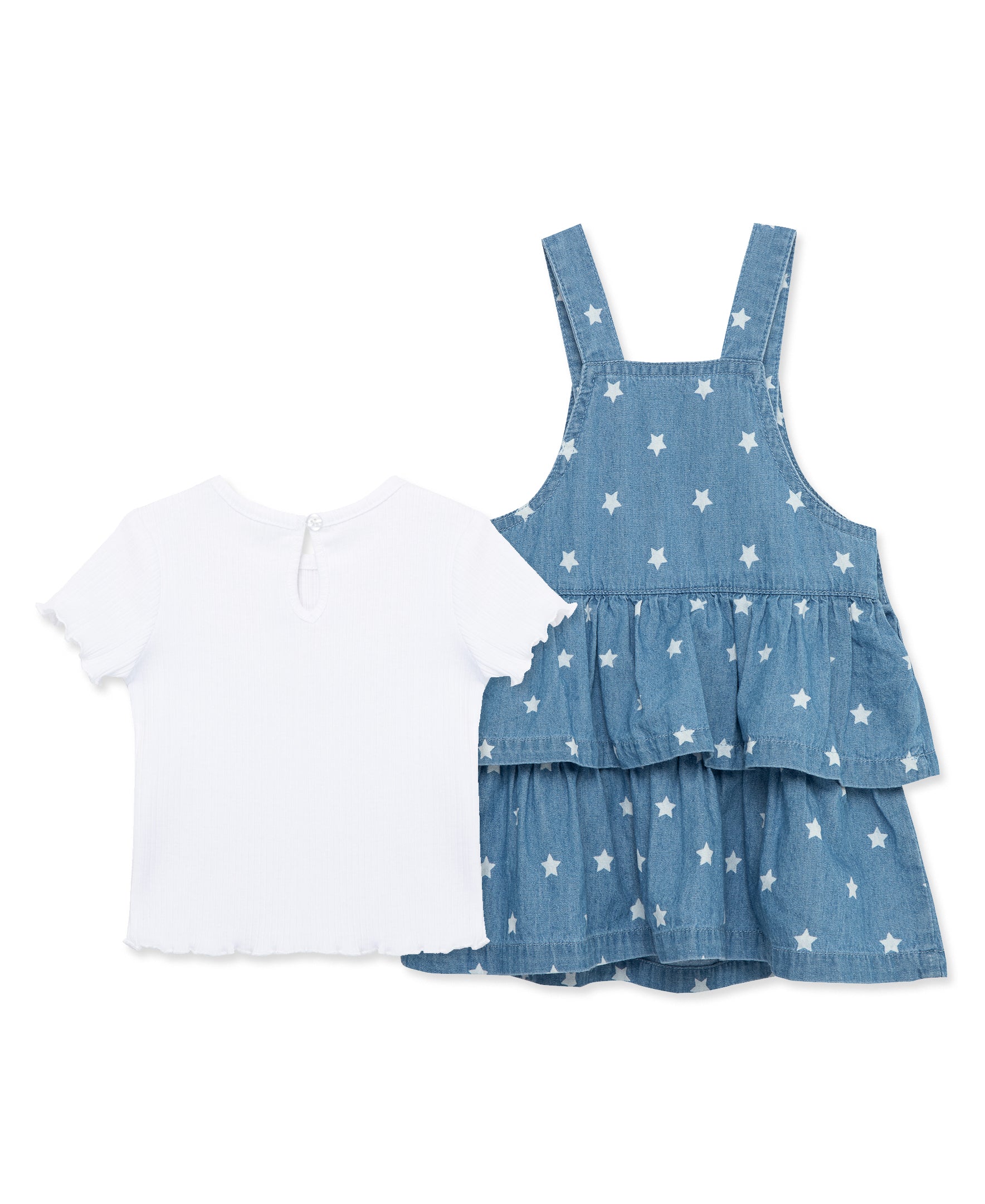 Star Woven Jumper Dress Set - Toddler (2T-4T) - Little Me