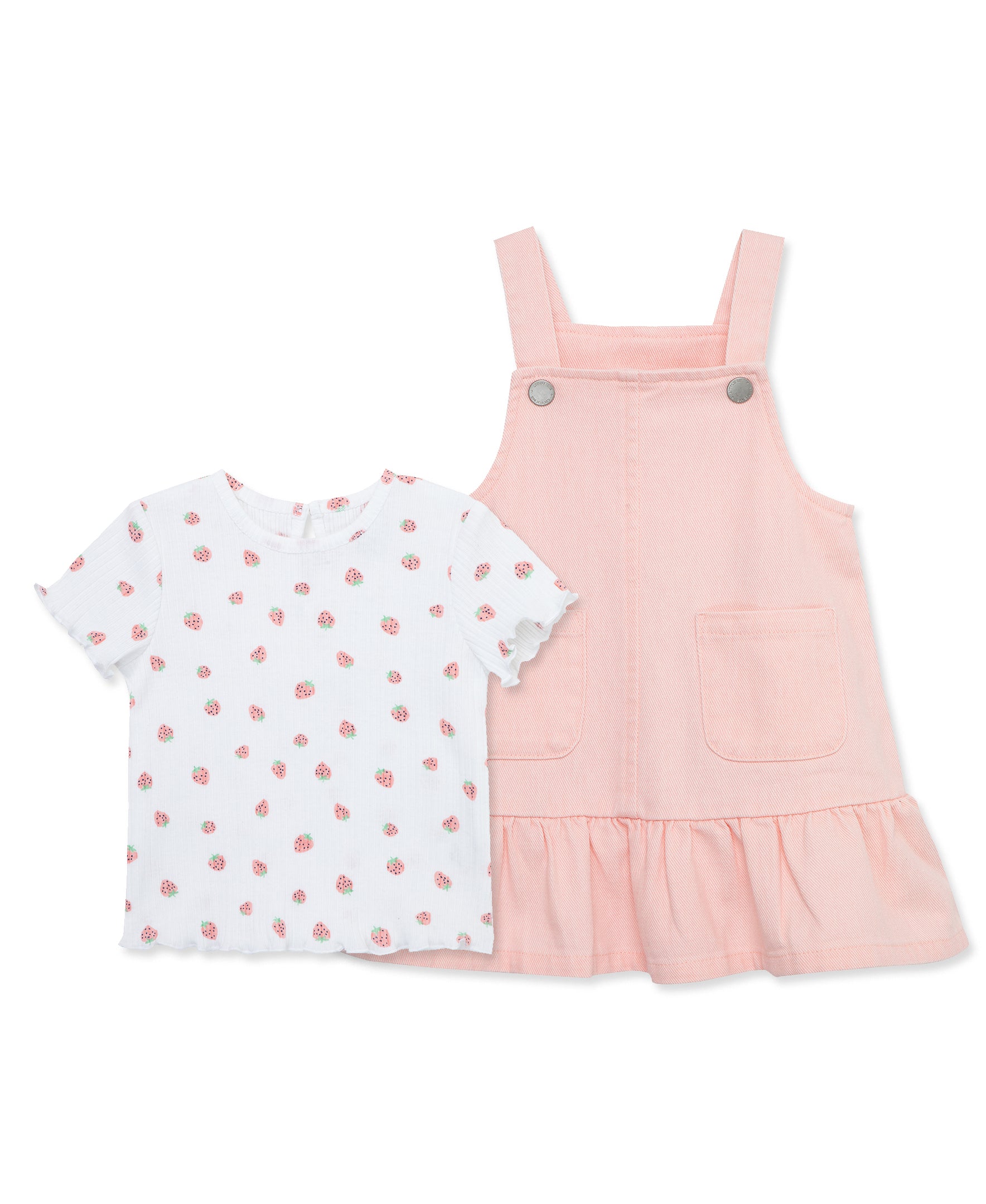 Strawberry Woven Jumper Dress Set -Toddler (2T-4T) - Little Me