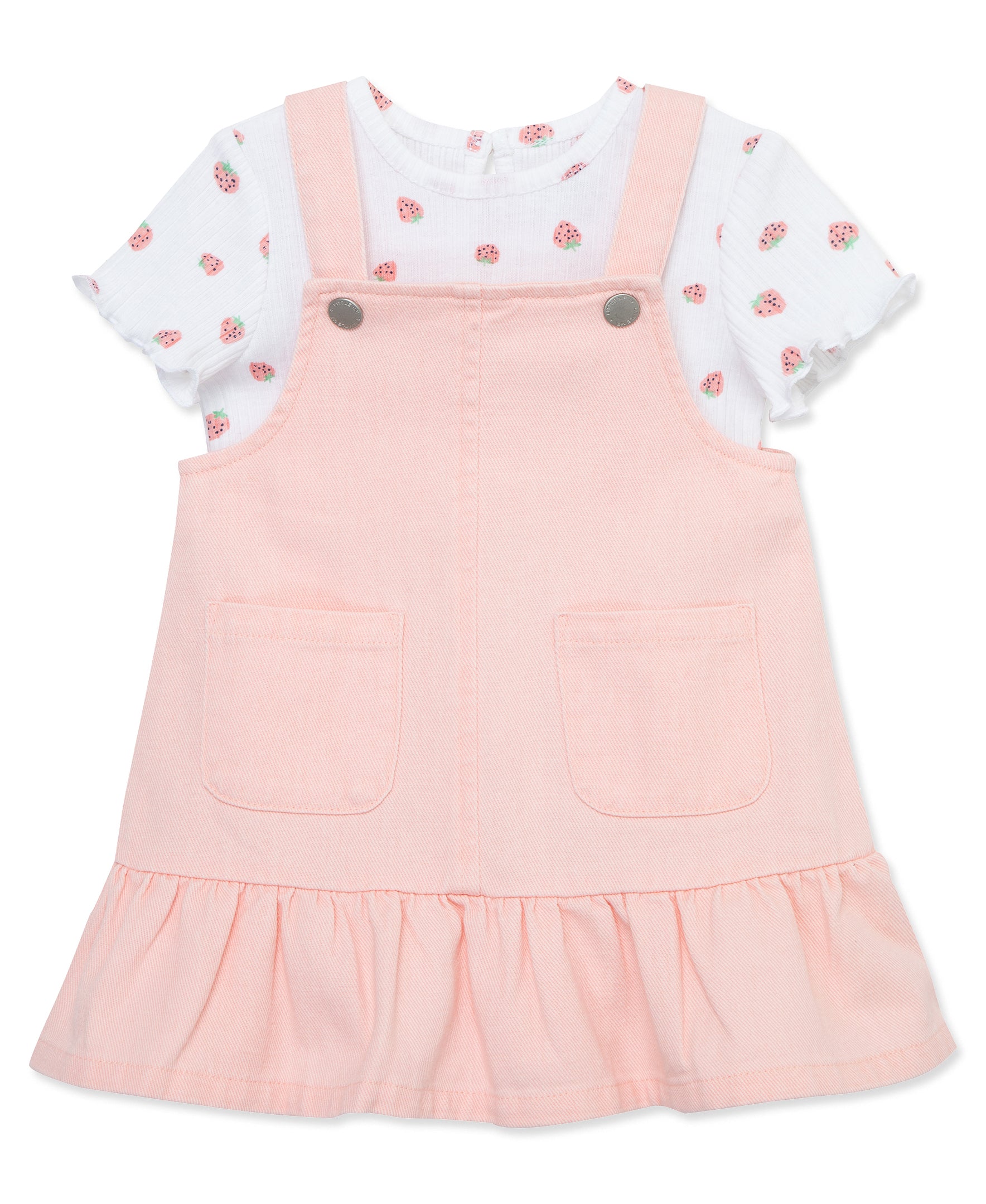 Strawberry Woven Jumper Dress Set -Toddler (2T-4T) - Little Me