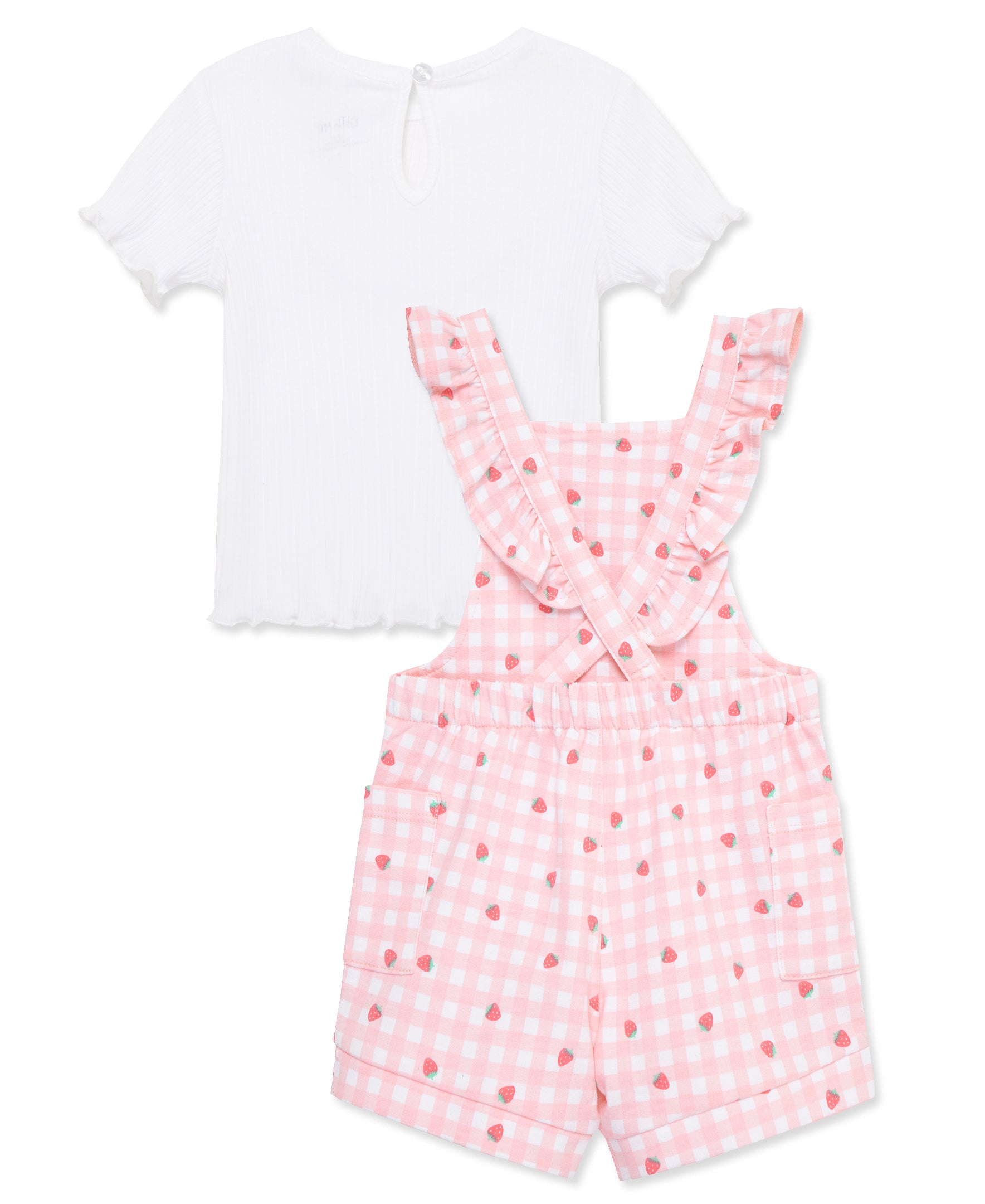 Strawberry Knit Shortall Set (2T-4T) - Little Me