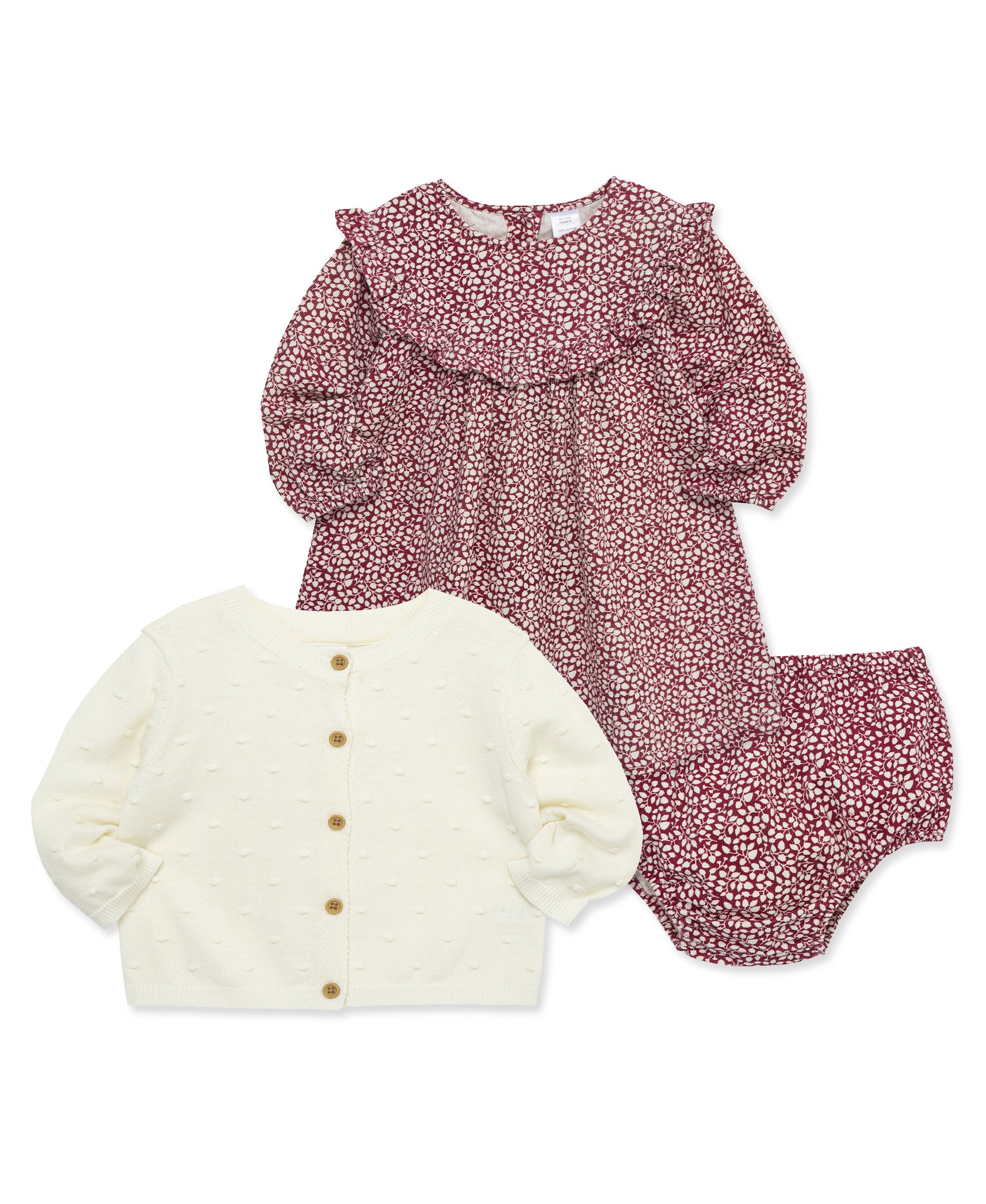 Foliage Dress & Sweater Set (12M-24M) - Little Me