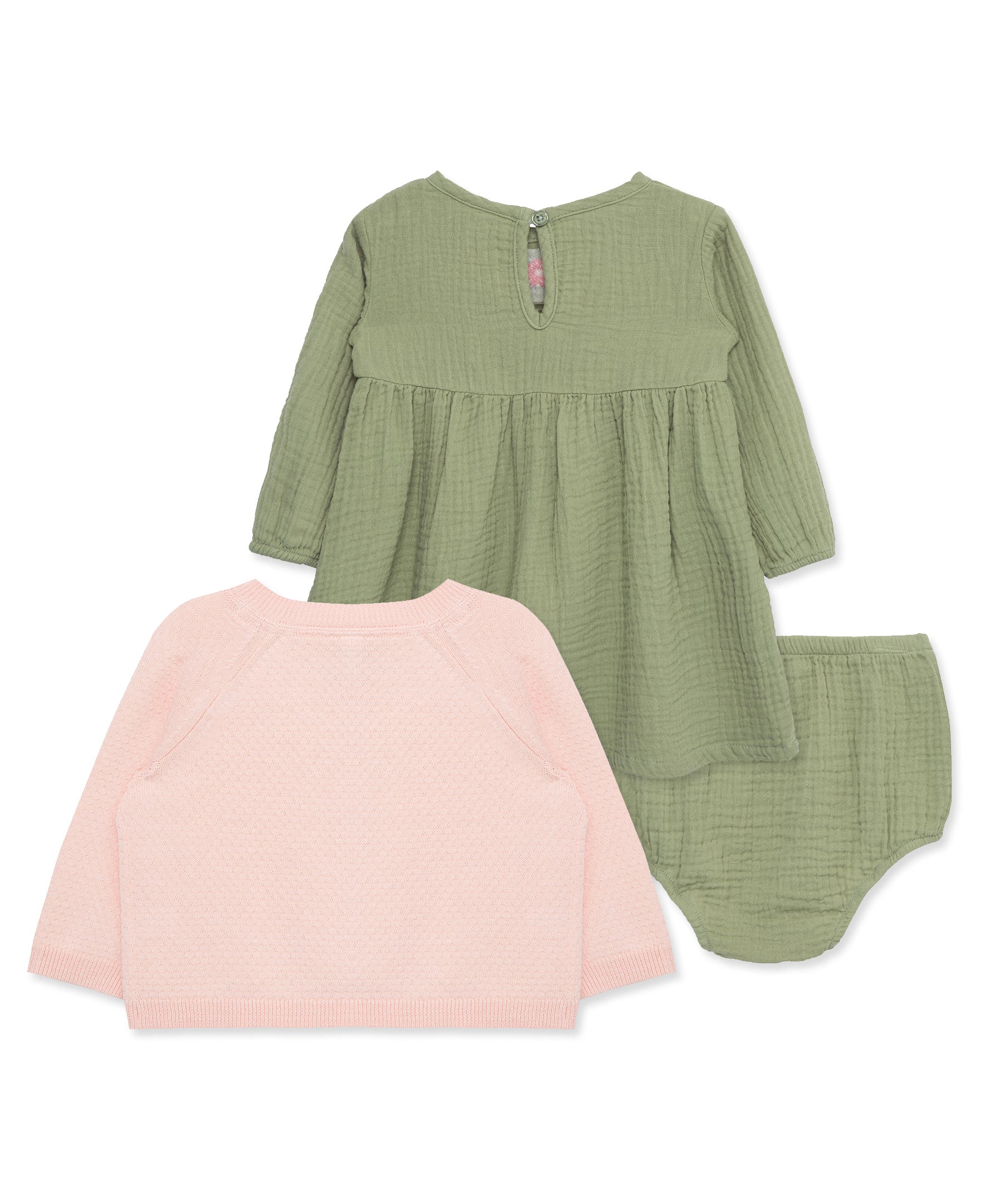 Embroidered Dress & Sweater Set (12M-24M) - Little Me