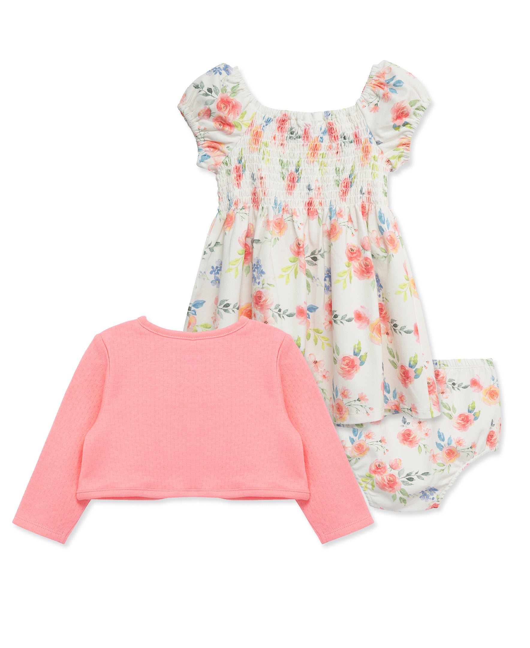 Rose Knit Dress Set (12M-24M) - Little Me