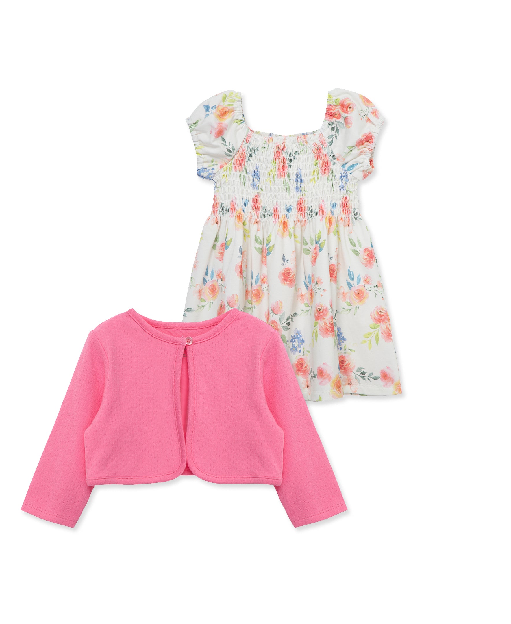 Rose Knit Dress Set (2T-4T) - Little Me