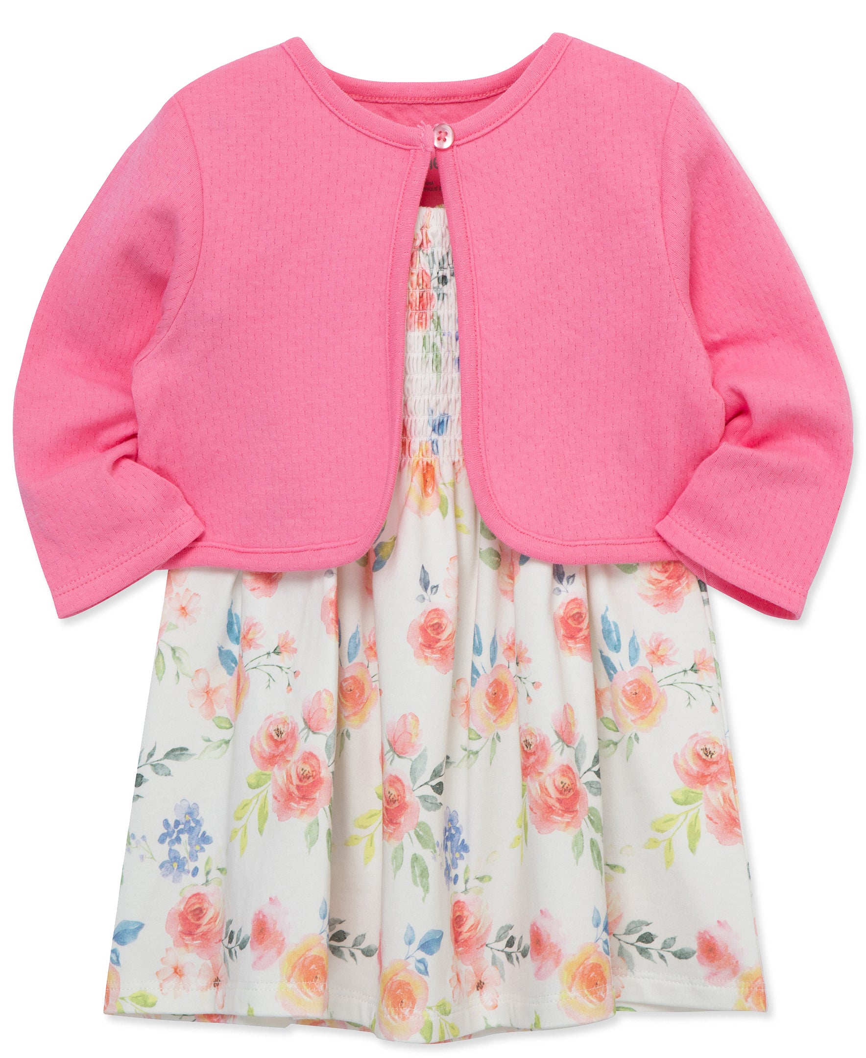 Rose Knit Dress Set (2T-4T) - Little Me