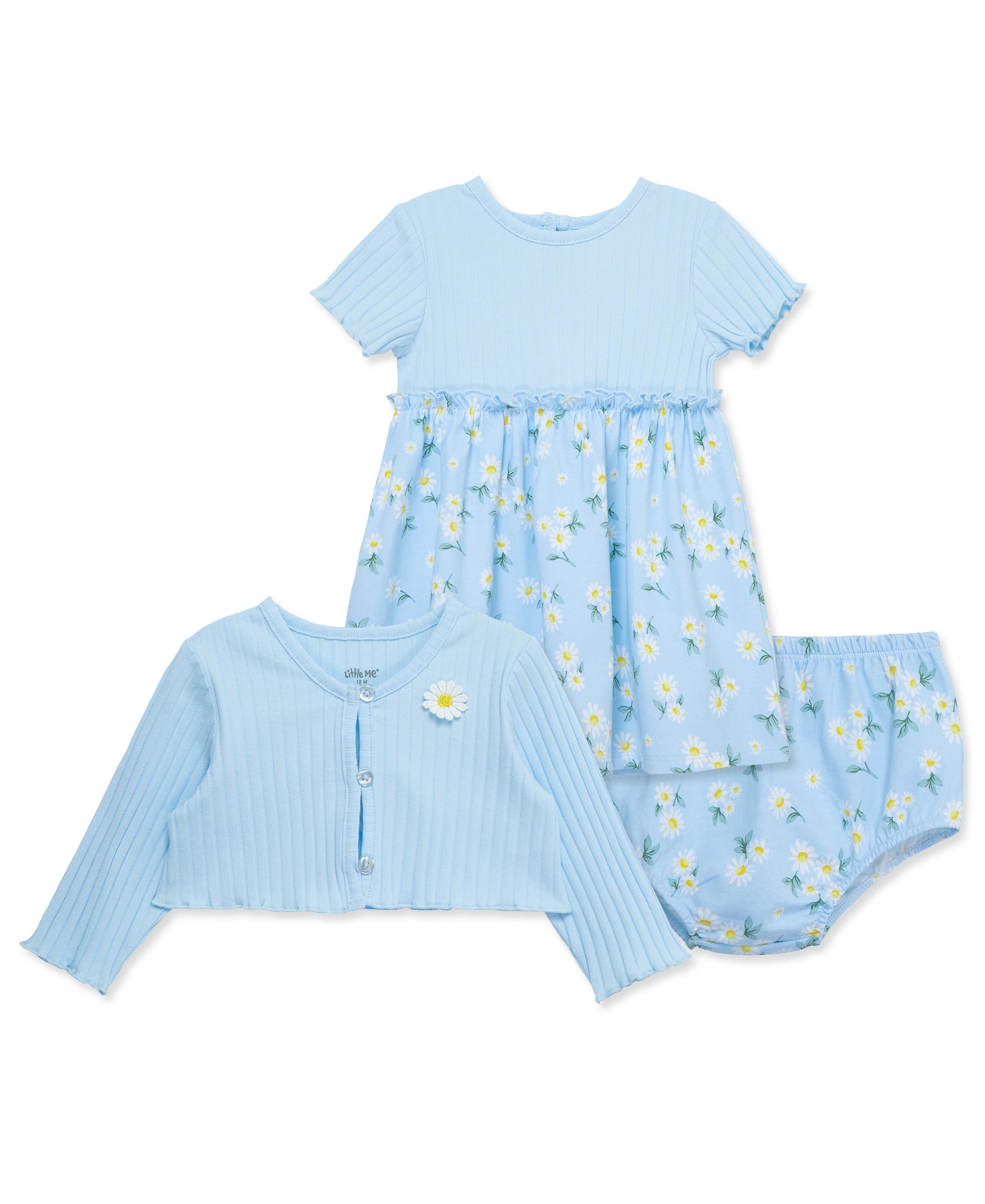 Daisy Knit Dress Set (12M-24M) - Little Me