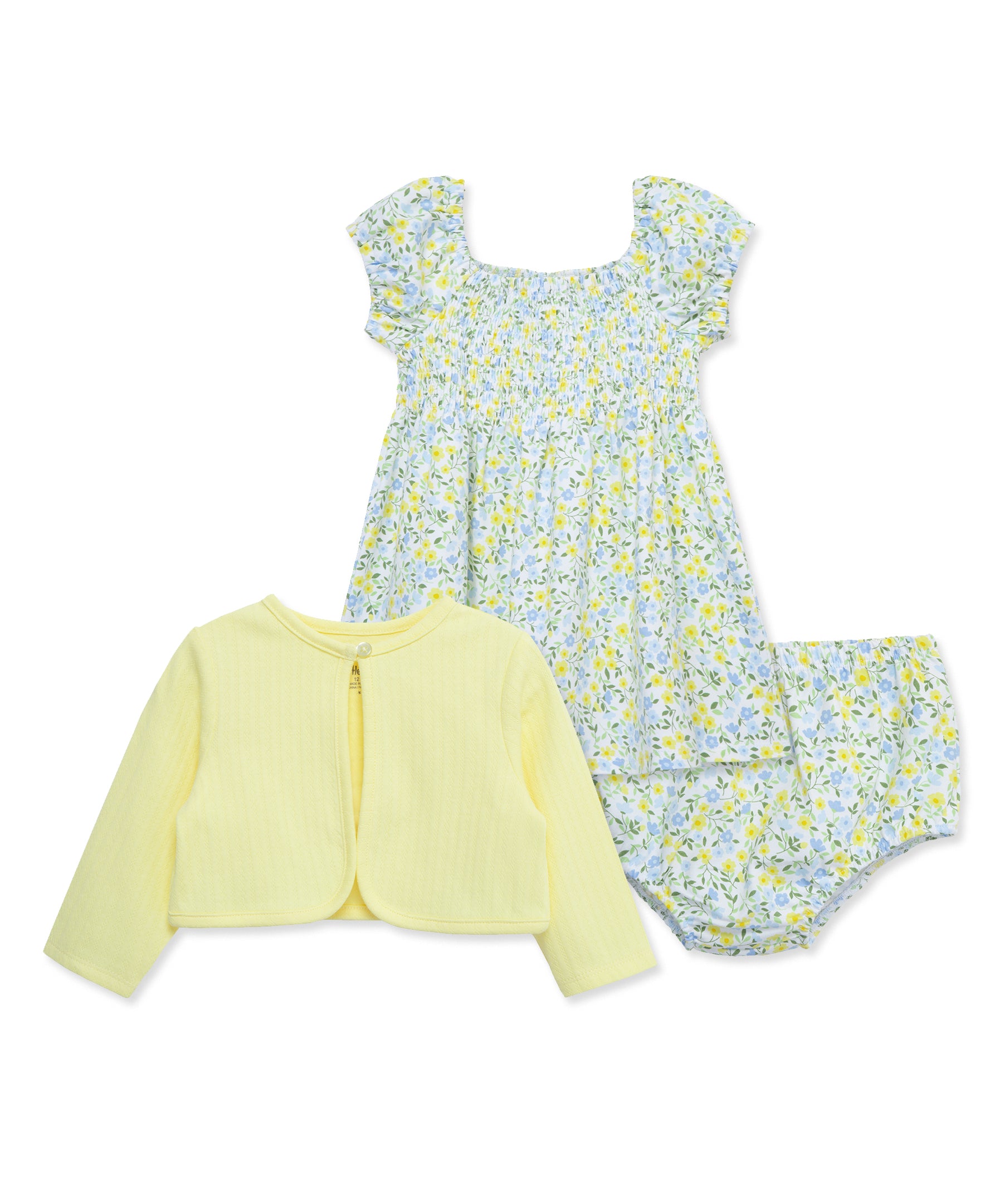 Ditsy Floral Knit Dress Set (12M-24M) - Little Me