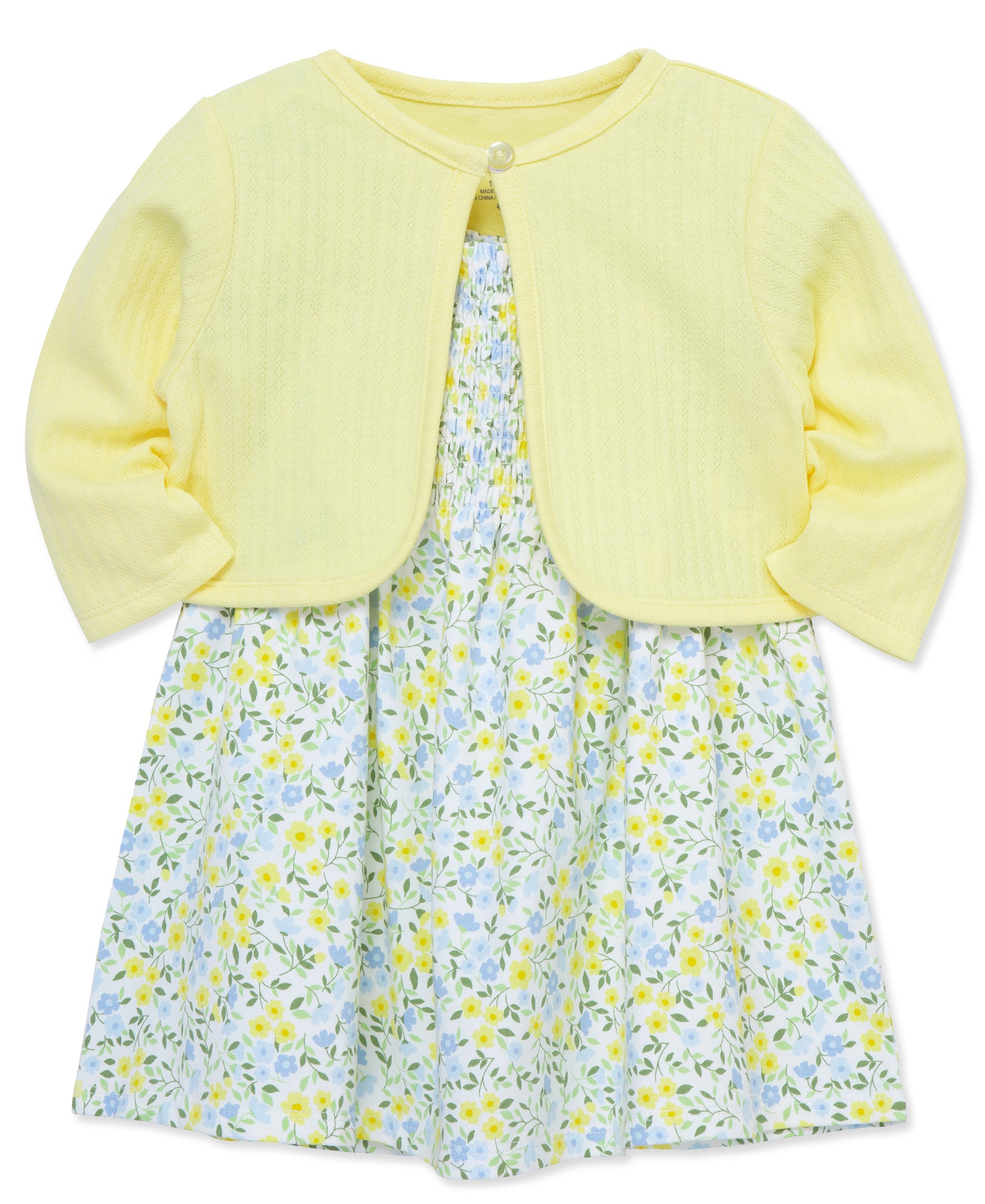 Ditsy Floral Knit Dress Set (2T-4T) - Little Me