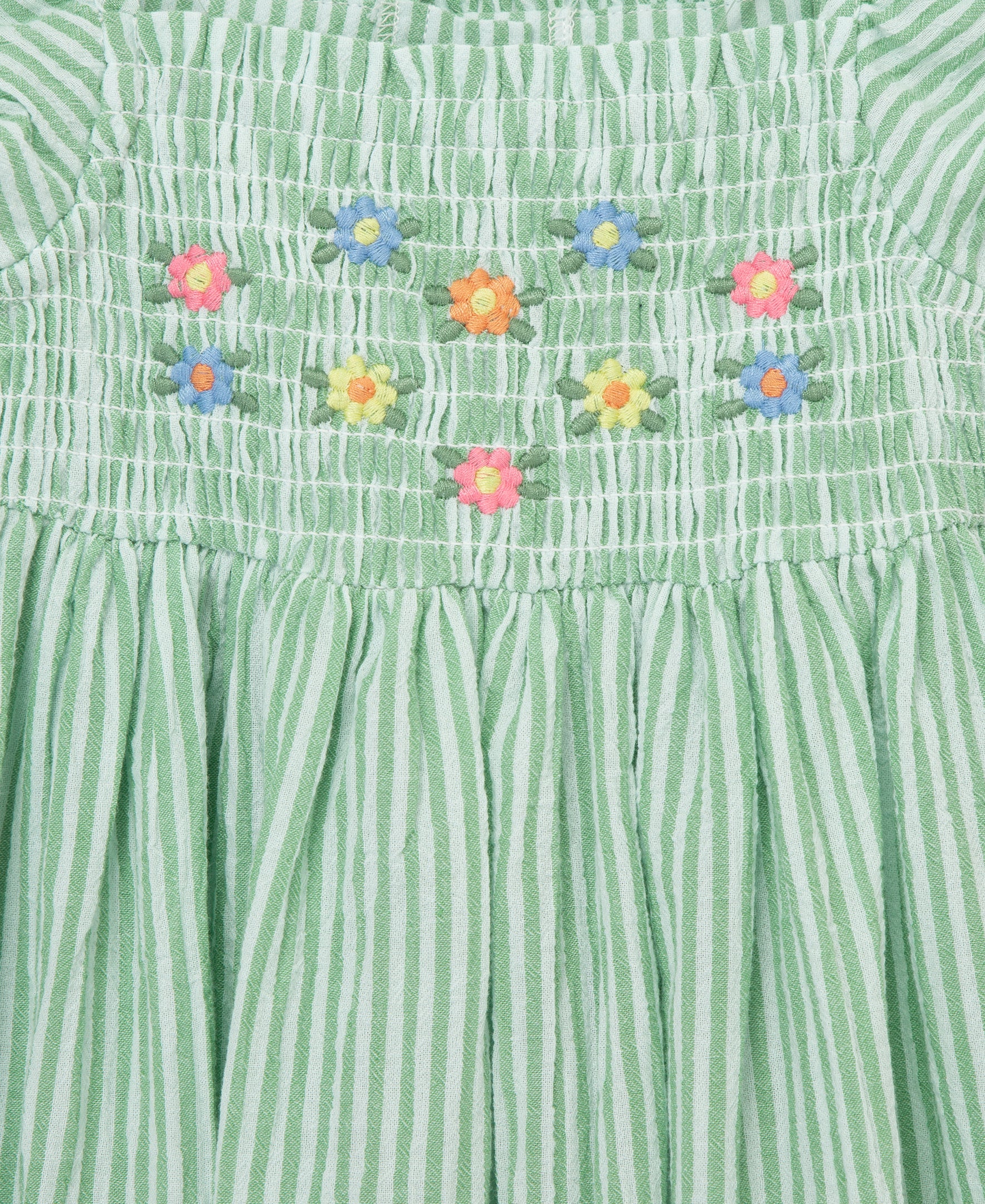 Green Embroidered Sundress (2T-4T) - Little Me