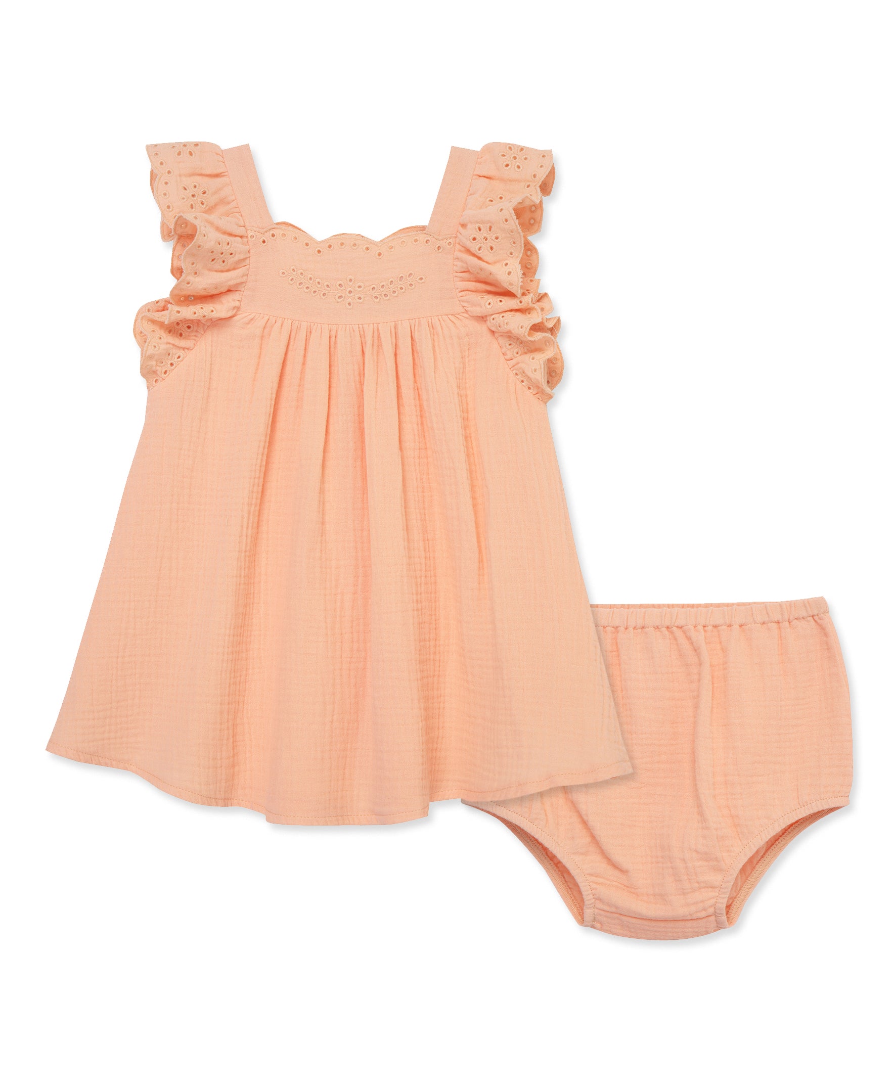 Peach Sundress with Panty (12M-24M) - Little Me