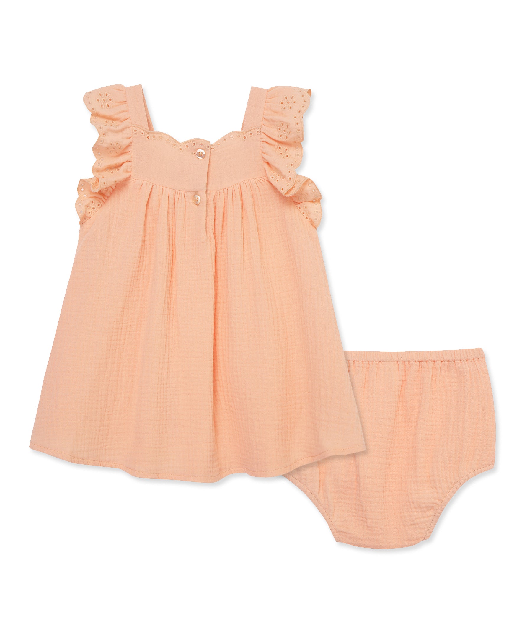 Peach Sundress with Panty (12M-24M) - Little Me