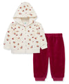 Floral Velour Toddler Zip Hoodie Set (2T-4T) - Little Me