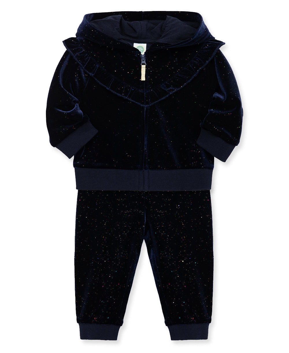 Night Sparkle 2Pc Hoodie Set - Little Me