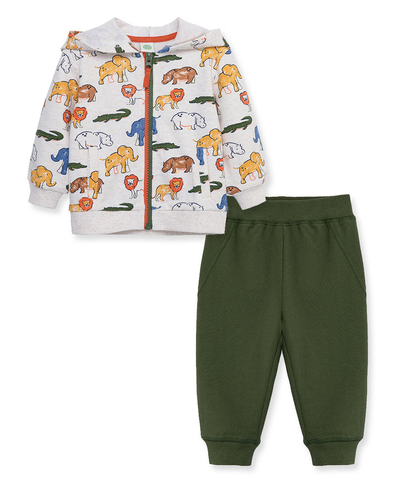 Safari 2-Piece Toddler Hoodie Set (2T-4T) - Little Me