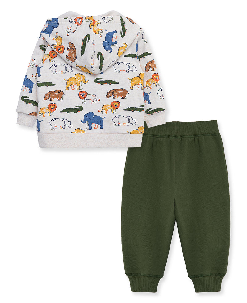 Safari 2-Piece Toddler Hoodie Set (2T-4T) - Little Me