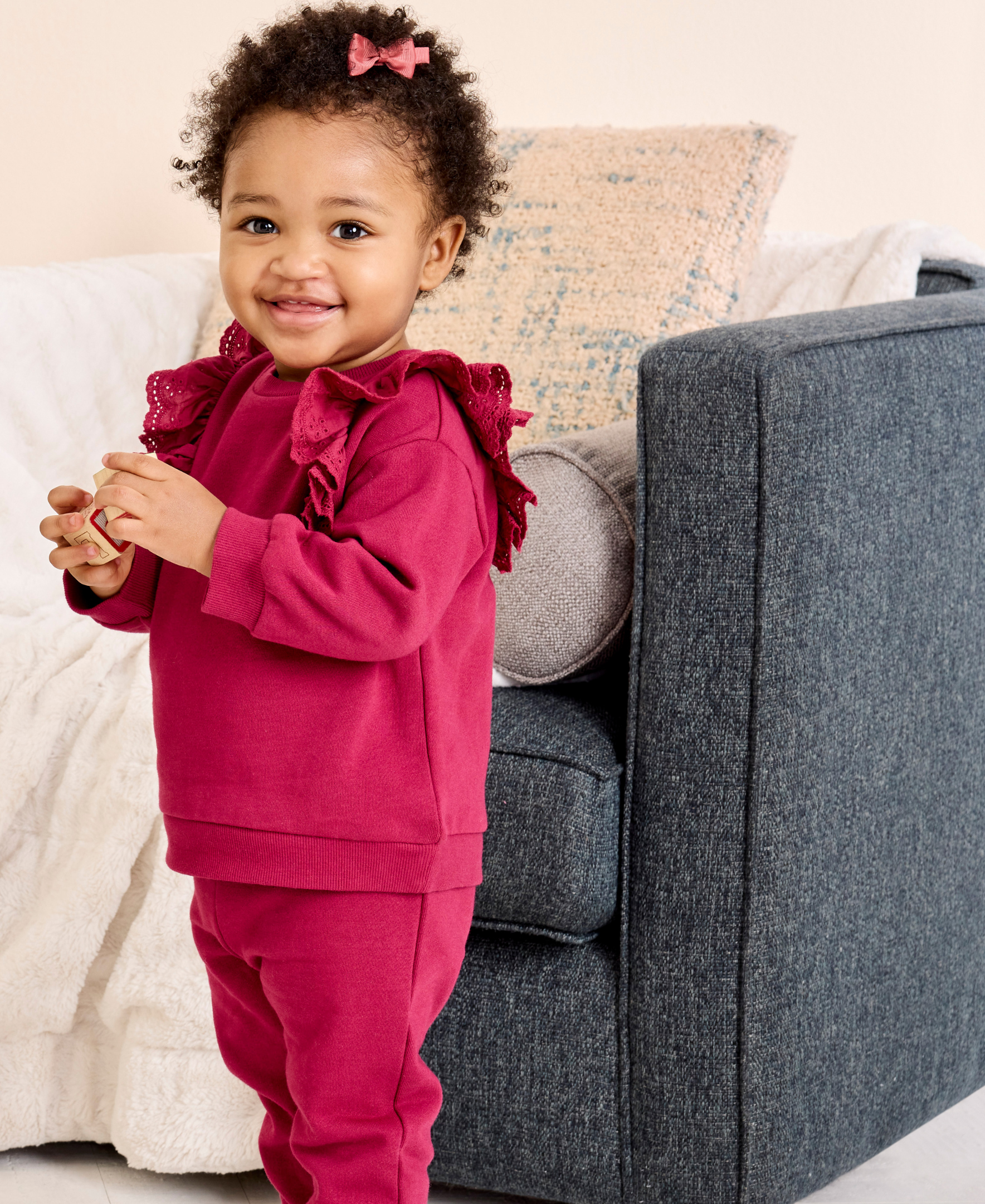 Burgundy Sweatshirt Set (2T-4T) - Little Me