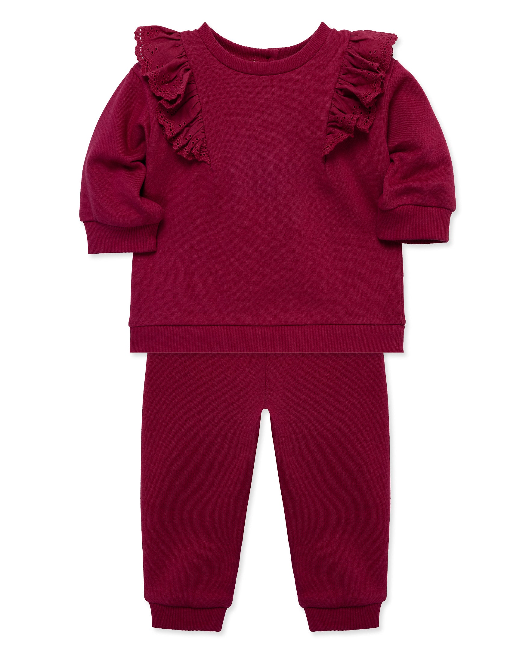 Burgundy Sweatshirt Set (12M-24M) - Little Me