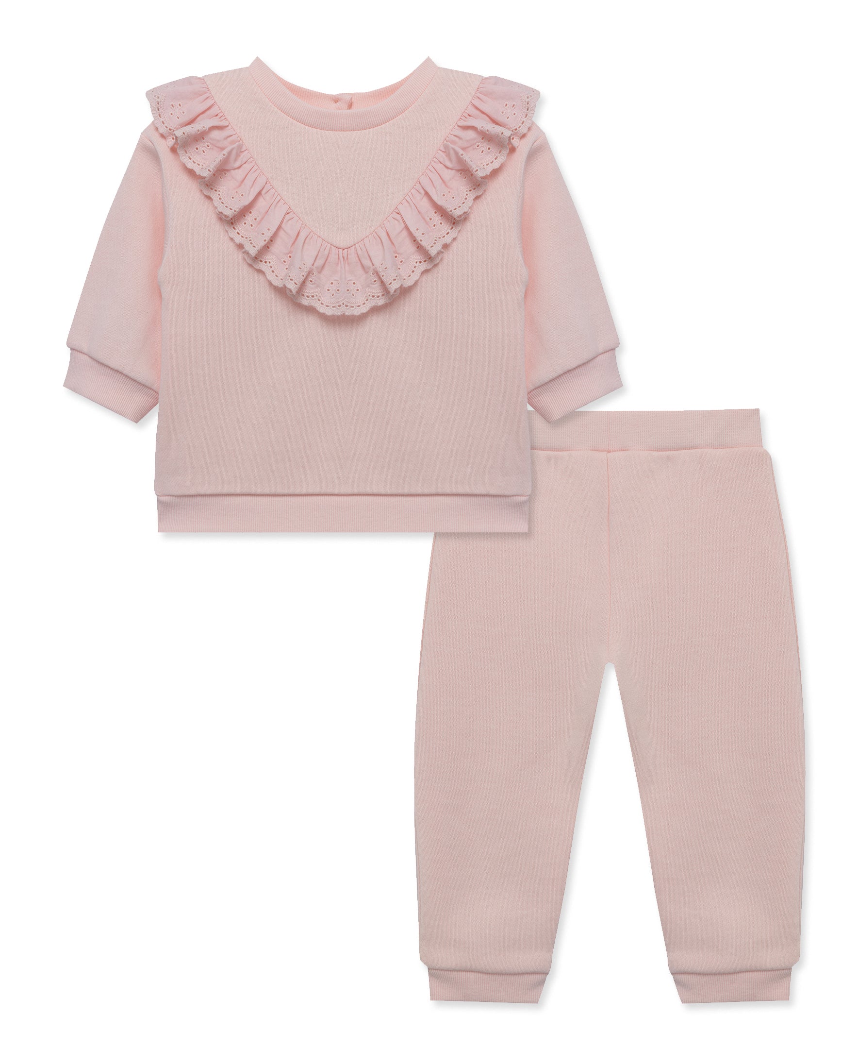 Soft Pink Sweatshirt Set (12M-24M) - Little Me