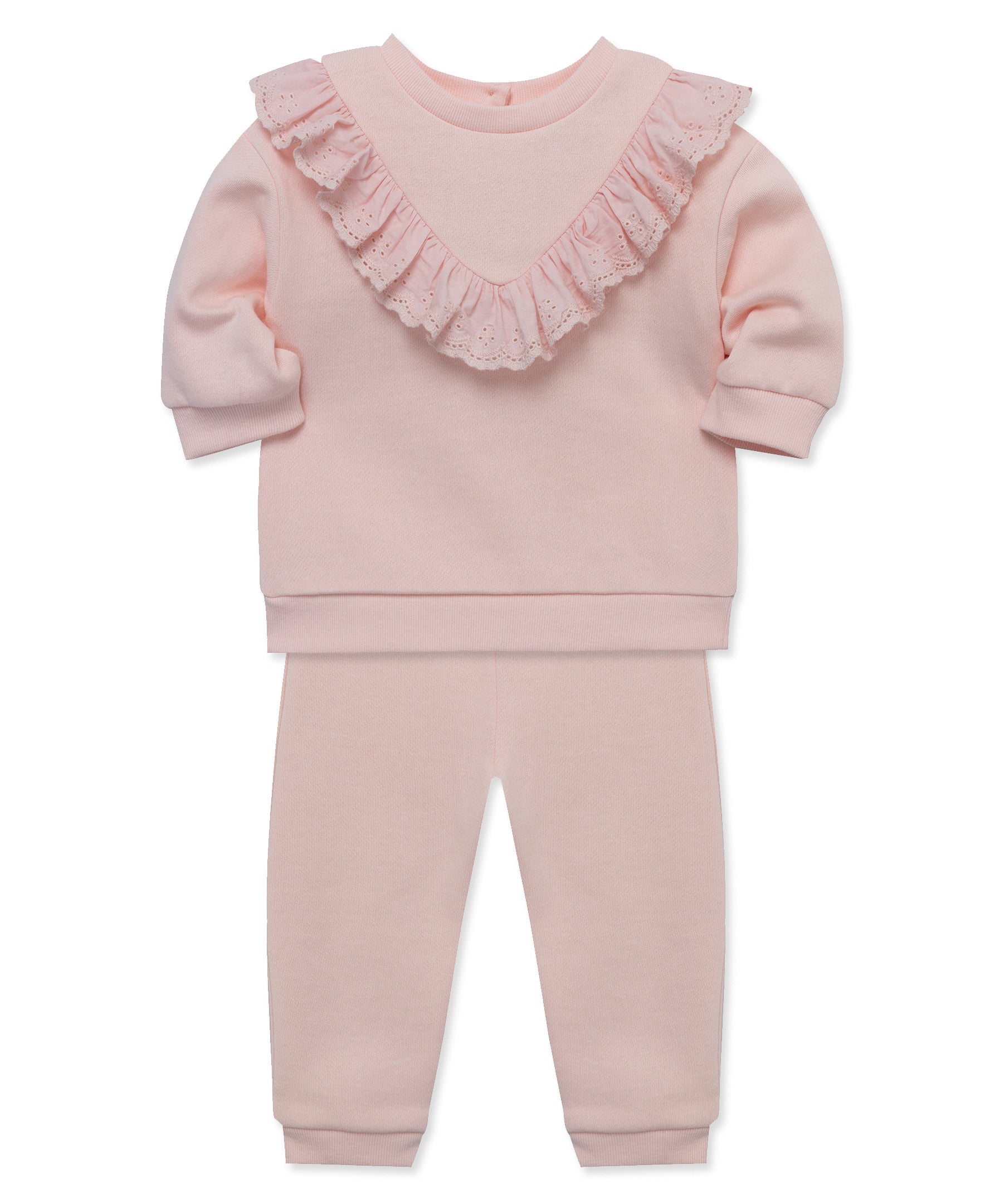 Soft Pink Sweatshirt Set (12M-24M) - Little Me