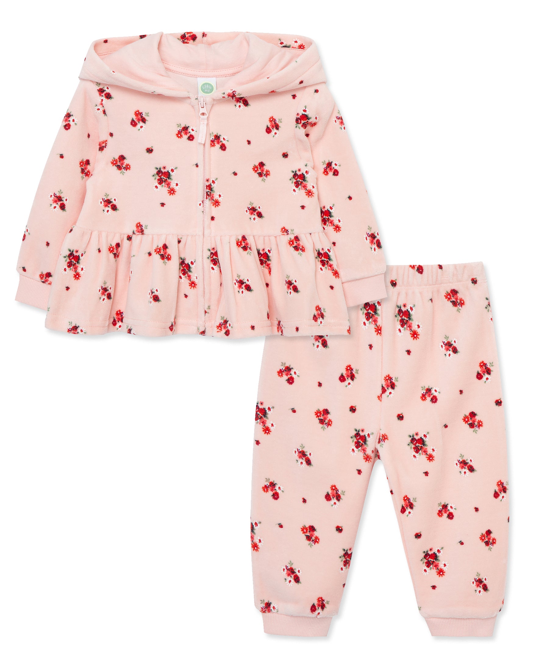 Rose Hoodie Set (2T-4T) - Little Me