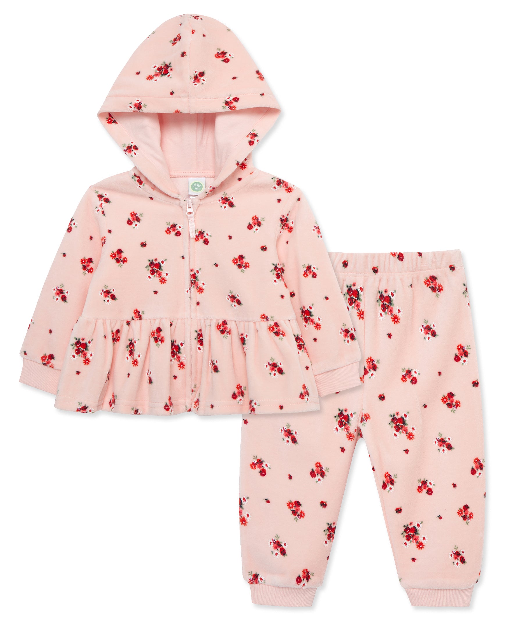 Rose Hoodie Set (2T-4T) - Little Me