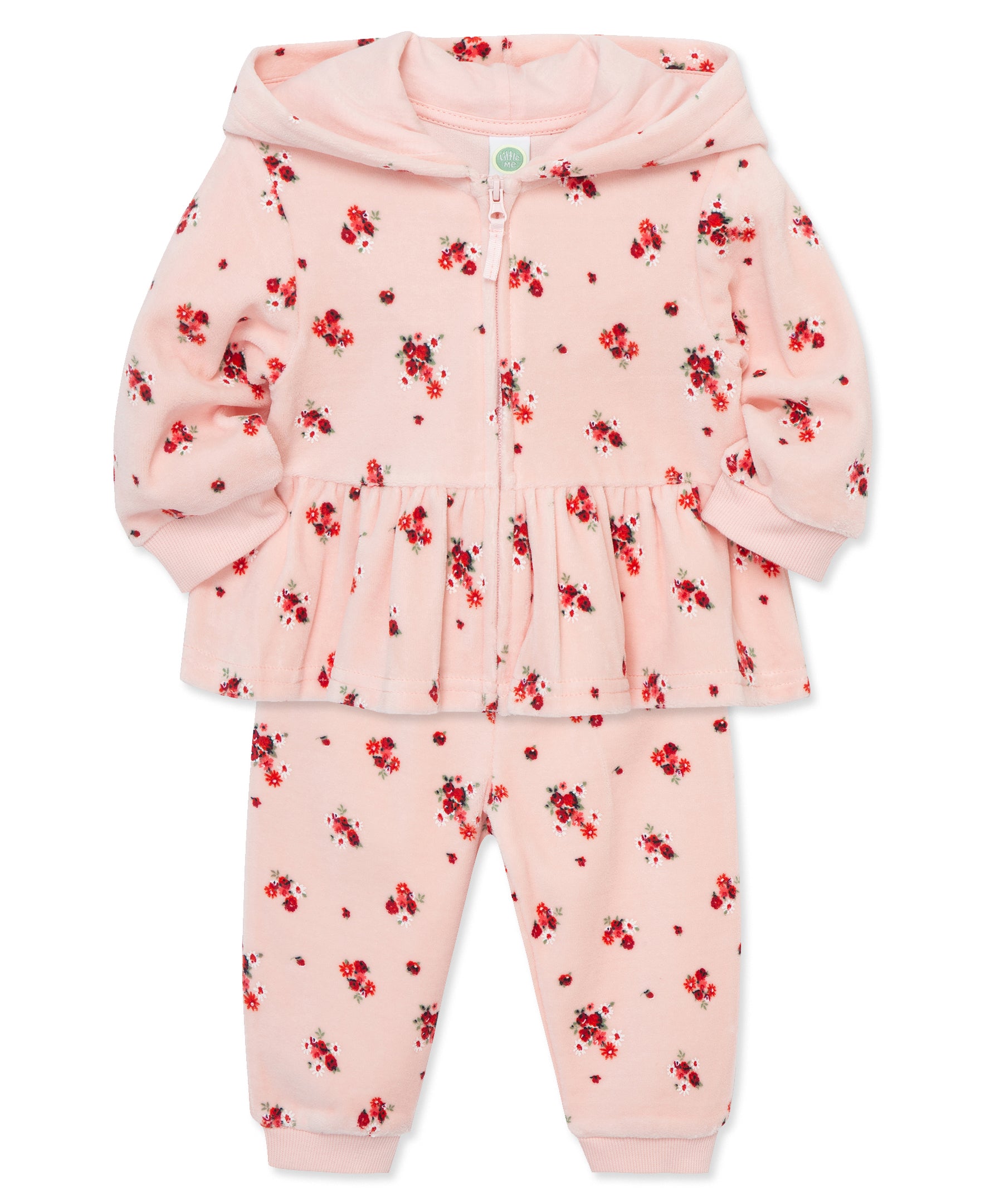 Rose Hoodie Set (2T-4T) - Little Me