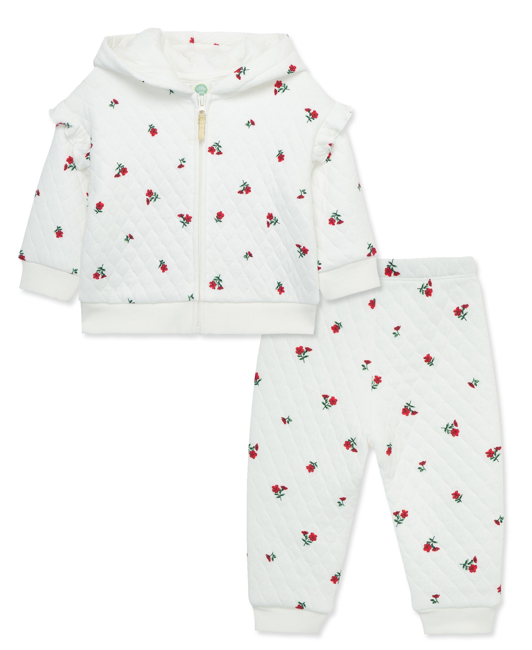 Floral Hoodie Set (2T-4T) - Little Me