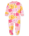 Floral Cotton Zip Front Infant Pajama (12M-24M) - Little Me