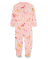 Unicorn Cotton Zip Front Infant Pajama (12M-24M) - Little Me