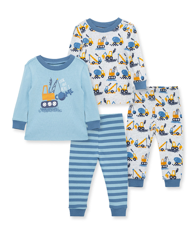 Construction 4-Piece Toddler Pajama Set (2T-4T) - Little Me