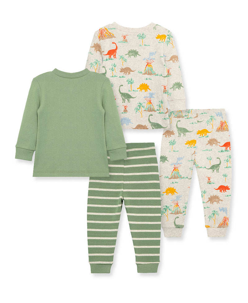 Dino 4-Piece Toddler Pajama Set (2T-4T) - Little Me