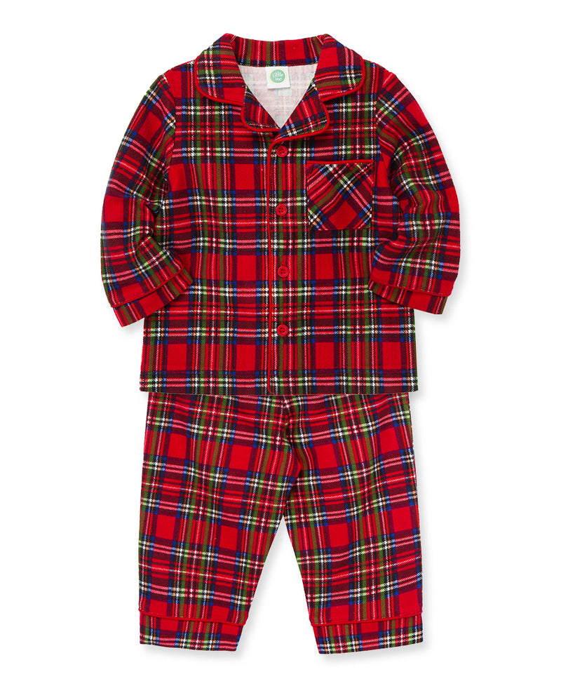 Plaid Coat Infant Pajama (12M-24M) - Little Me