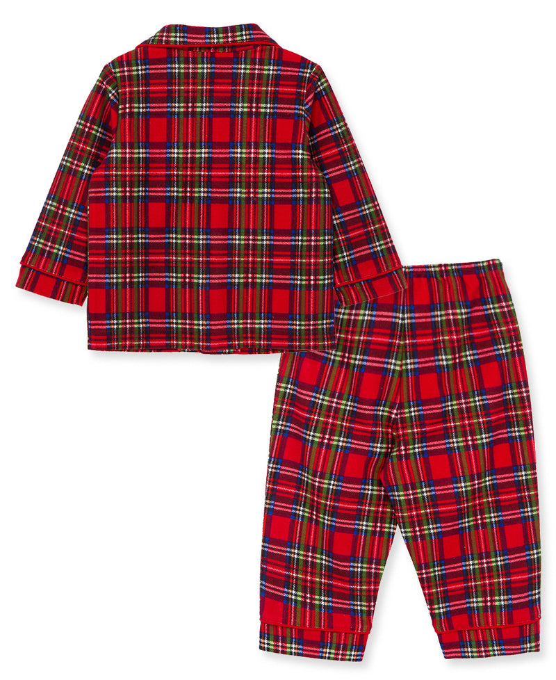 Plaid Coat Toddler Pajama (2T-4T) - Little Me