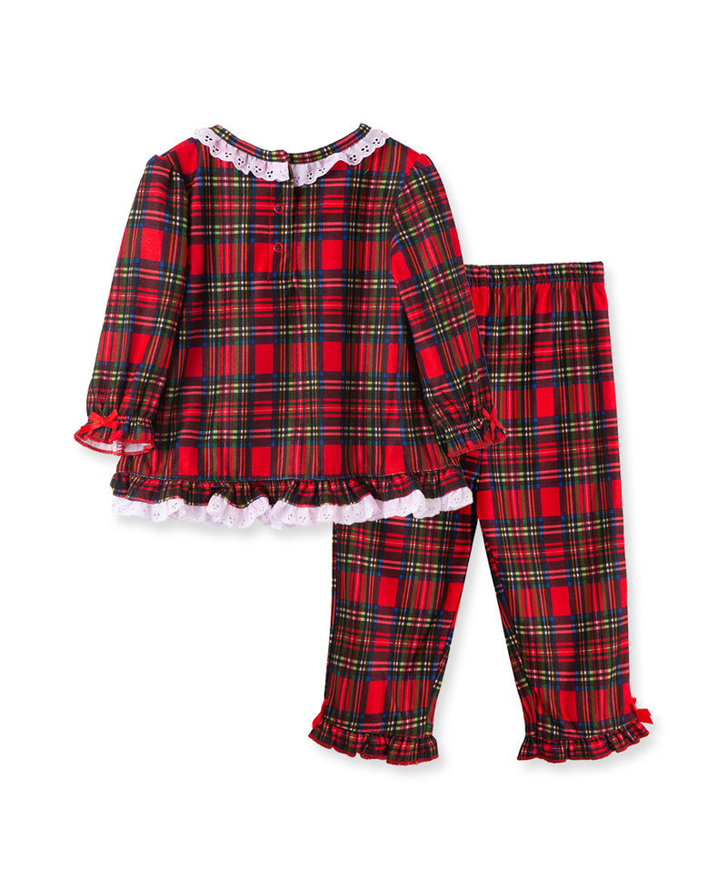 Girls Plaid 2-Piece Infant Pajama - Little Me