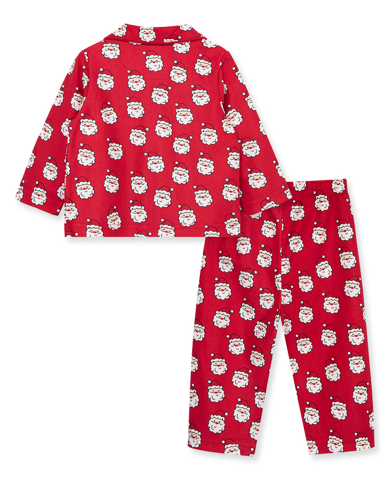 Boys Santa Coat Toddler Pajama (2T-4T) - Little Me