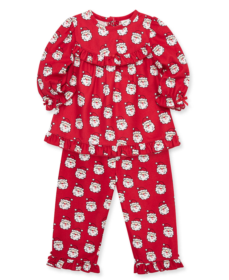 Girls Santa Coat Toddler Pajama (2T-4T) - Little Me