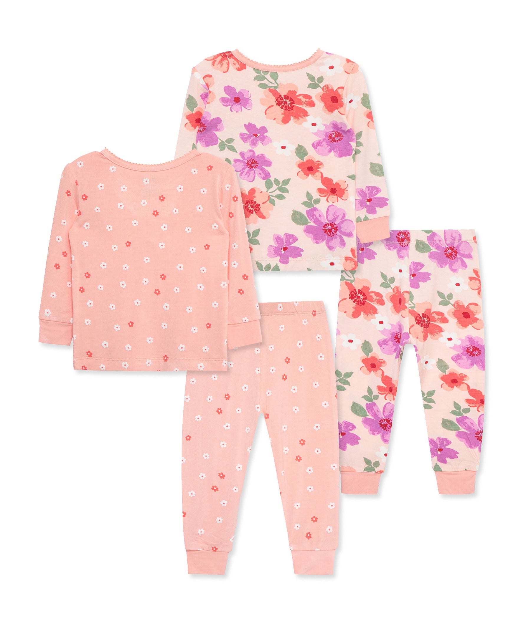 Floral 4-Piece Pajama Set (12M-24M) - Little Me