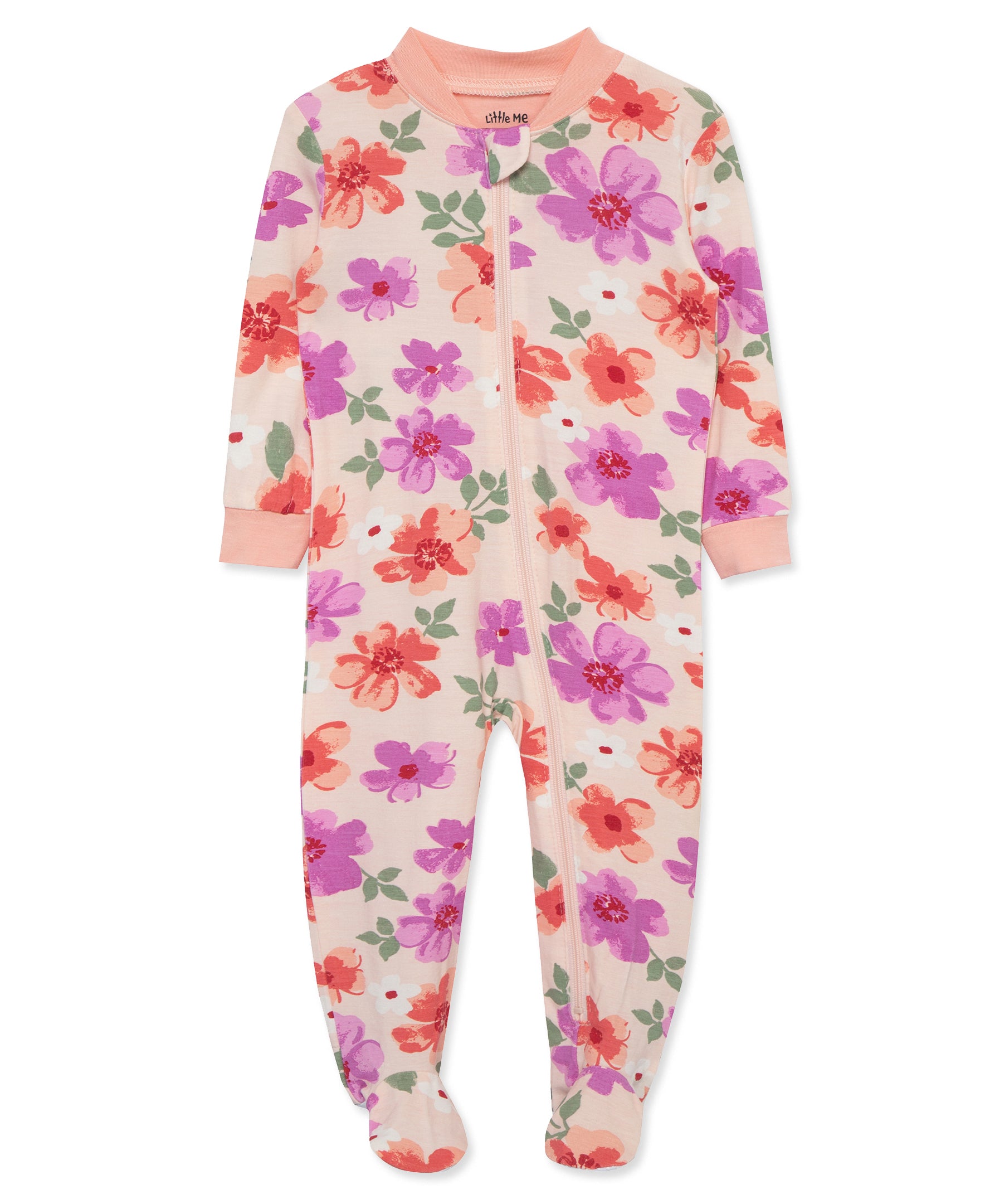 Floral Zip Front Footie - Little Me