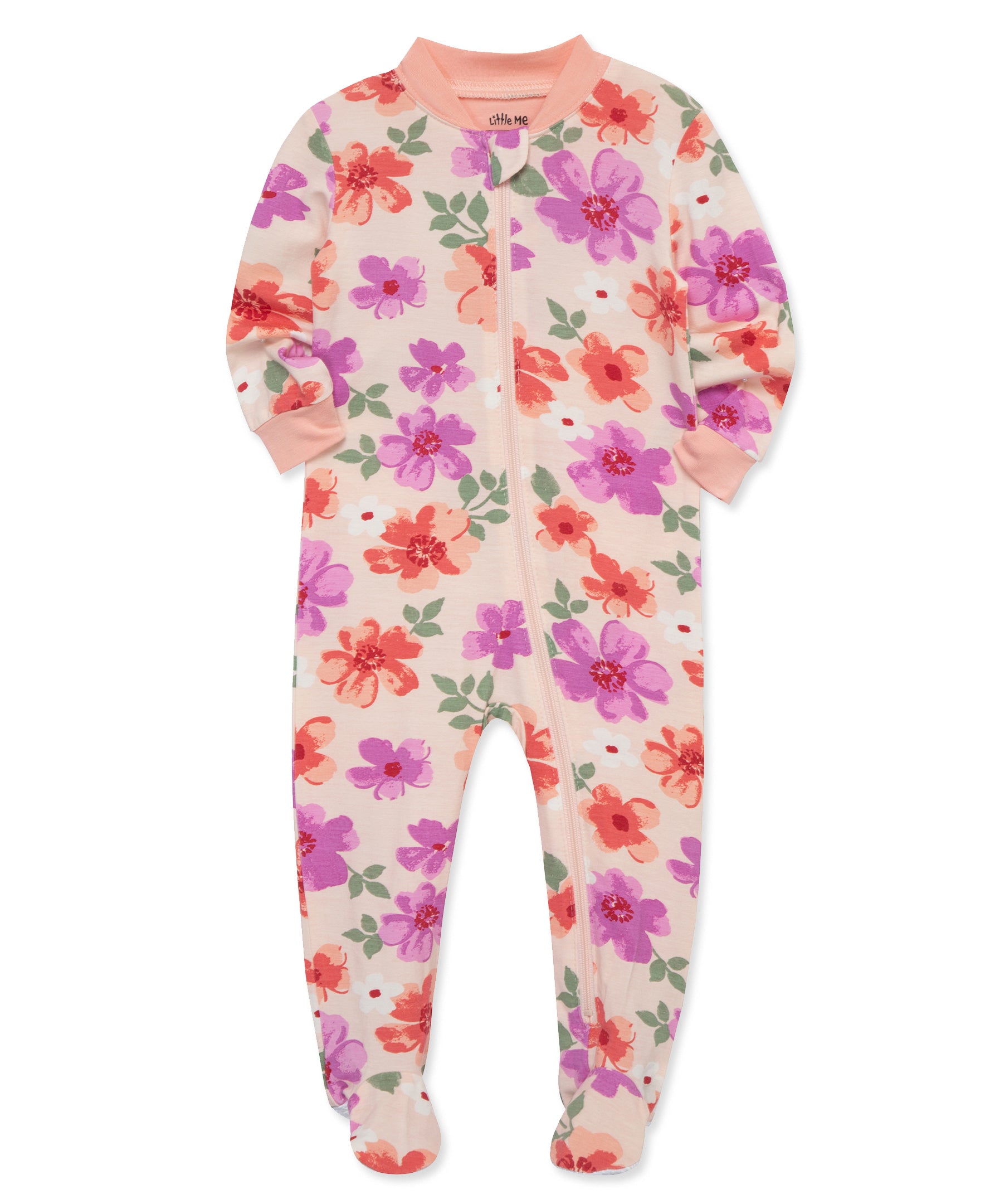 Floral Zip Front Footie - Little Me