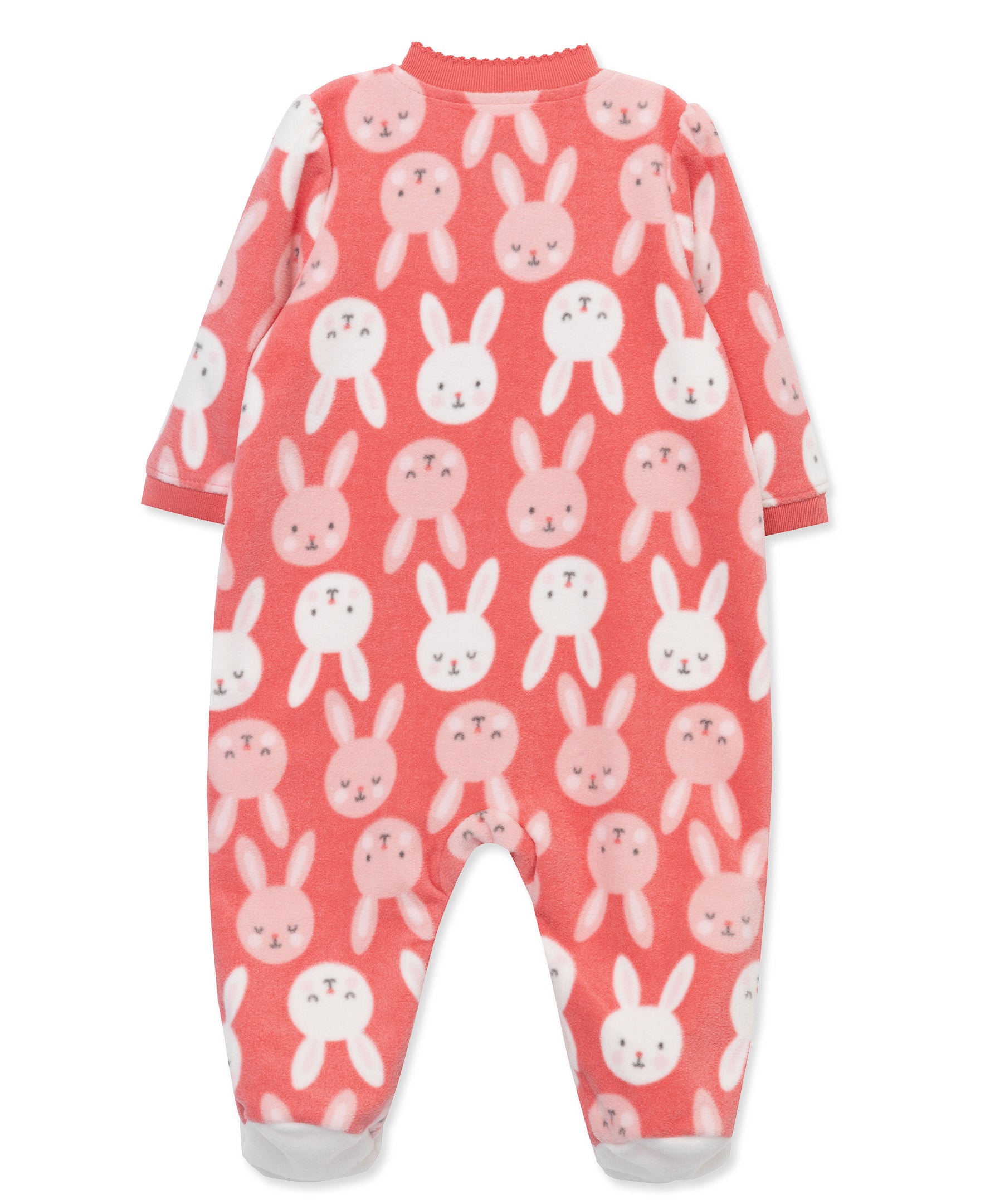 Bunny Fleece Zip Front Sleeper Footie (12M-24M) - Little Me