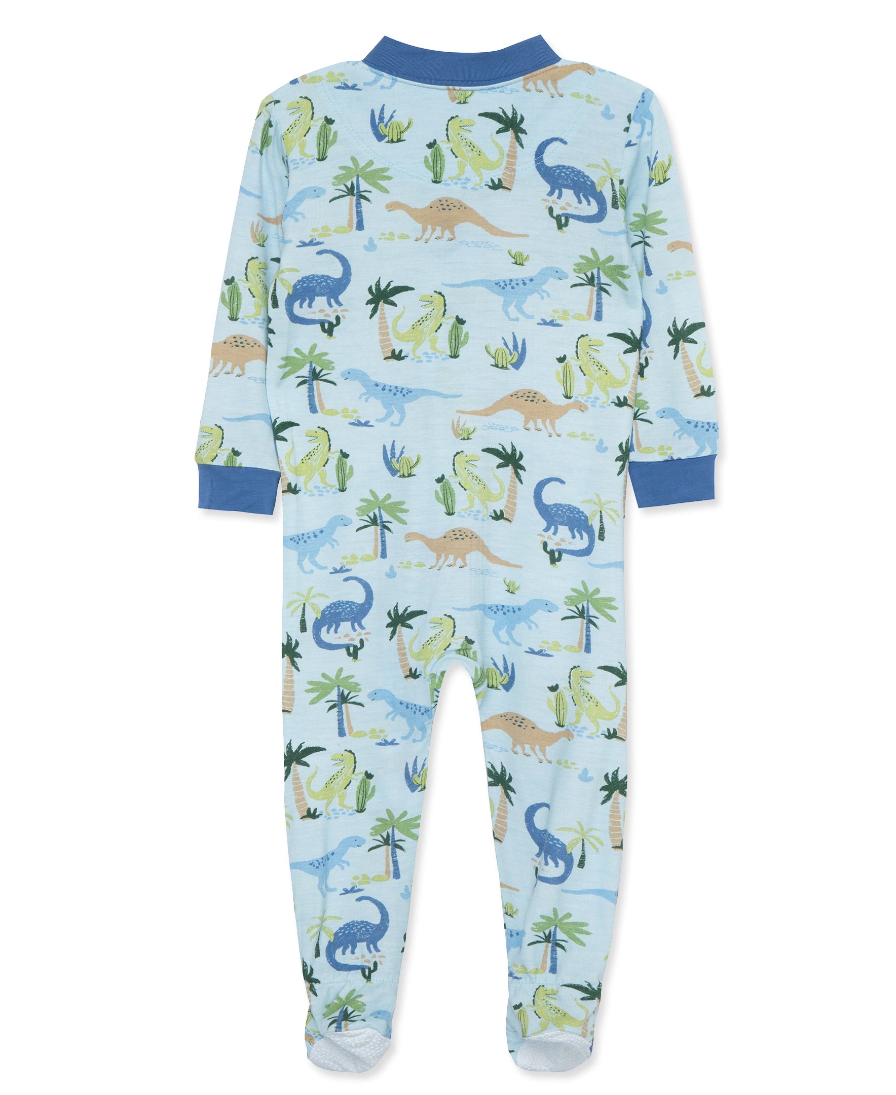 Dino Zip Front Footie - Little Me