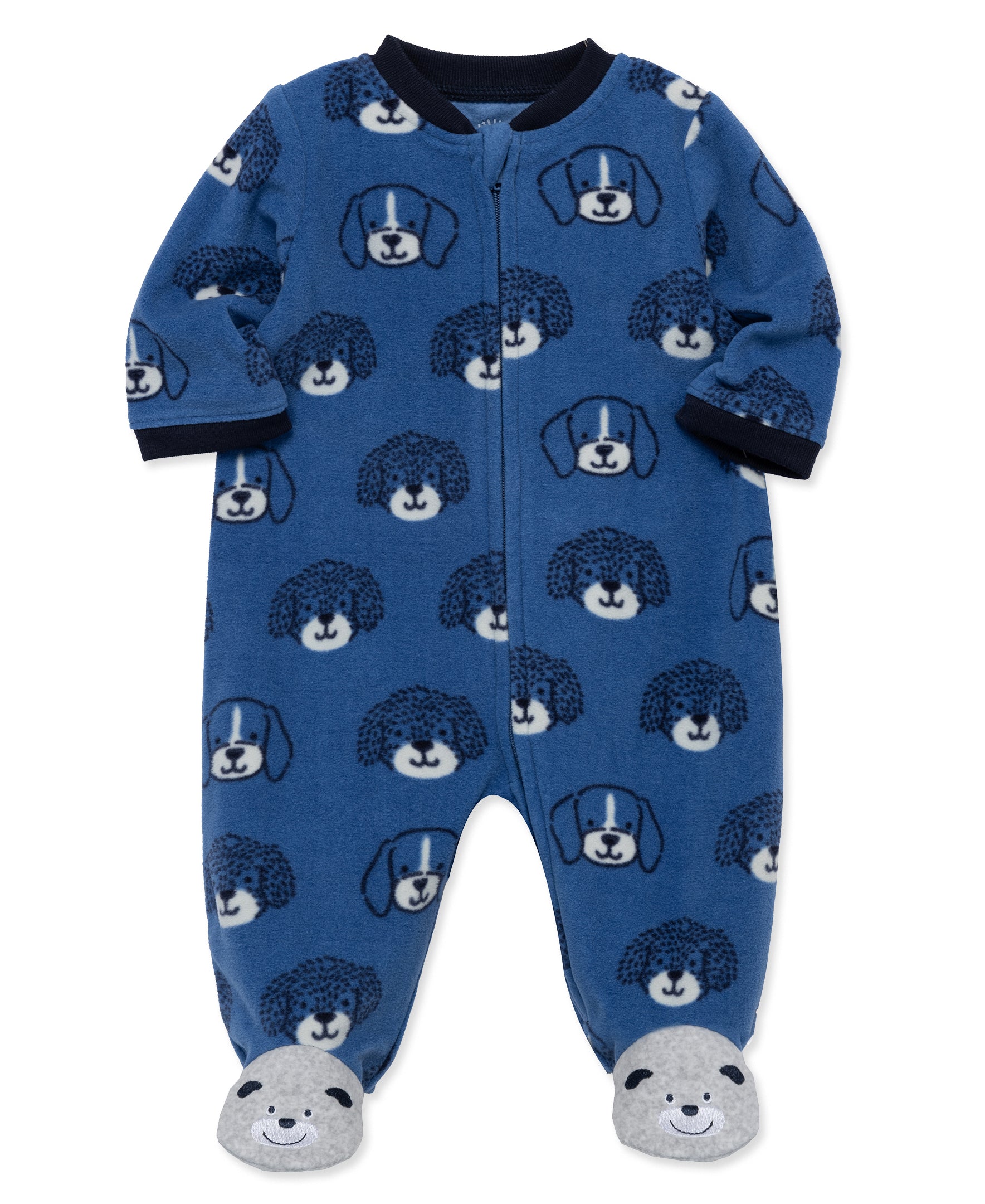 Puppy Fleece Zip Front Sleeper Footie (12M-24M) - Little Me