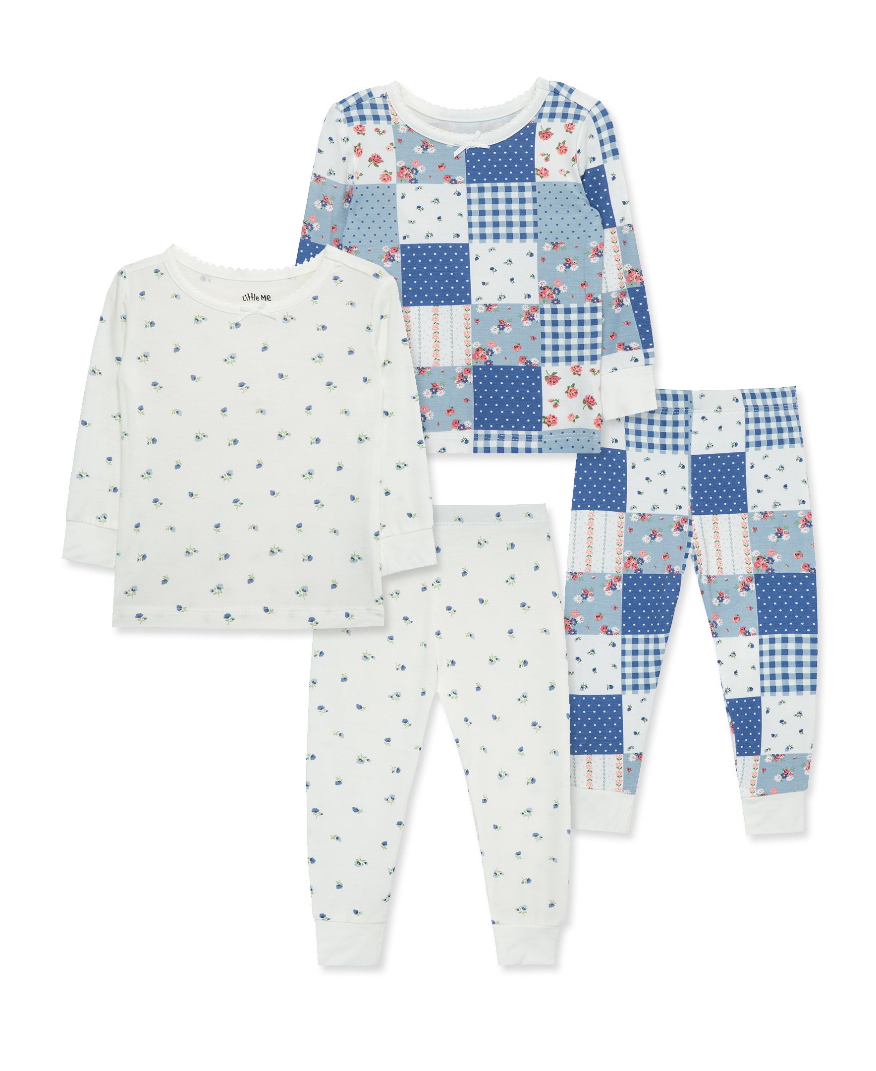 Patchwork 4-Piece Pajama Set (12M-24M) - Little Me