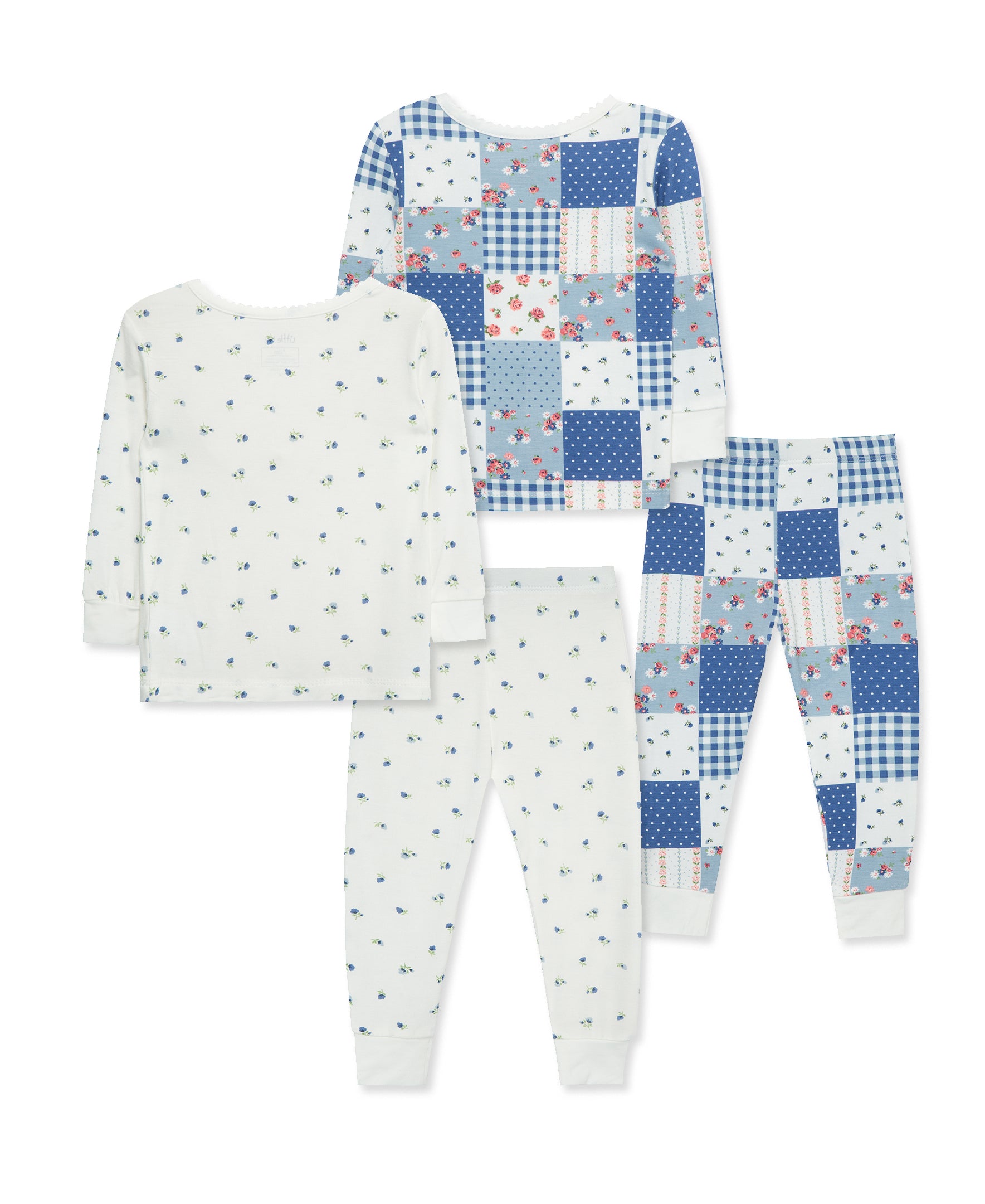 Patchwork 4-Piece Pajama Set (12M-24M) - Little Me