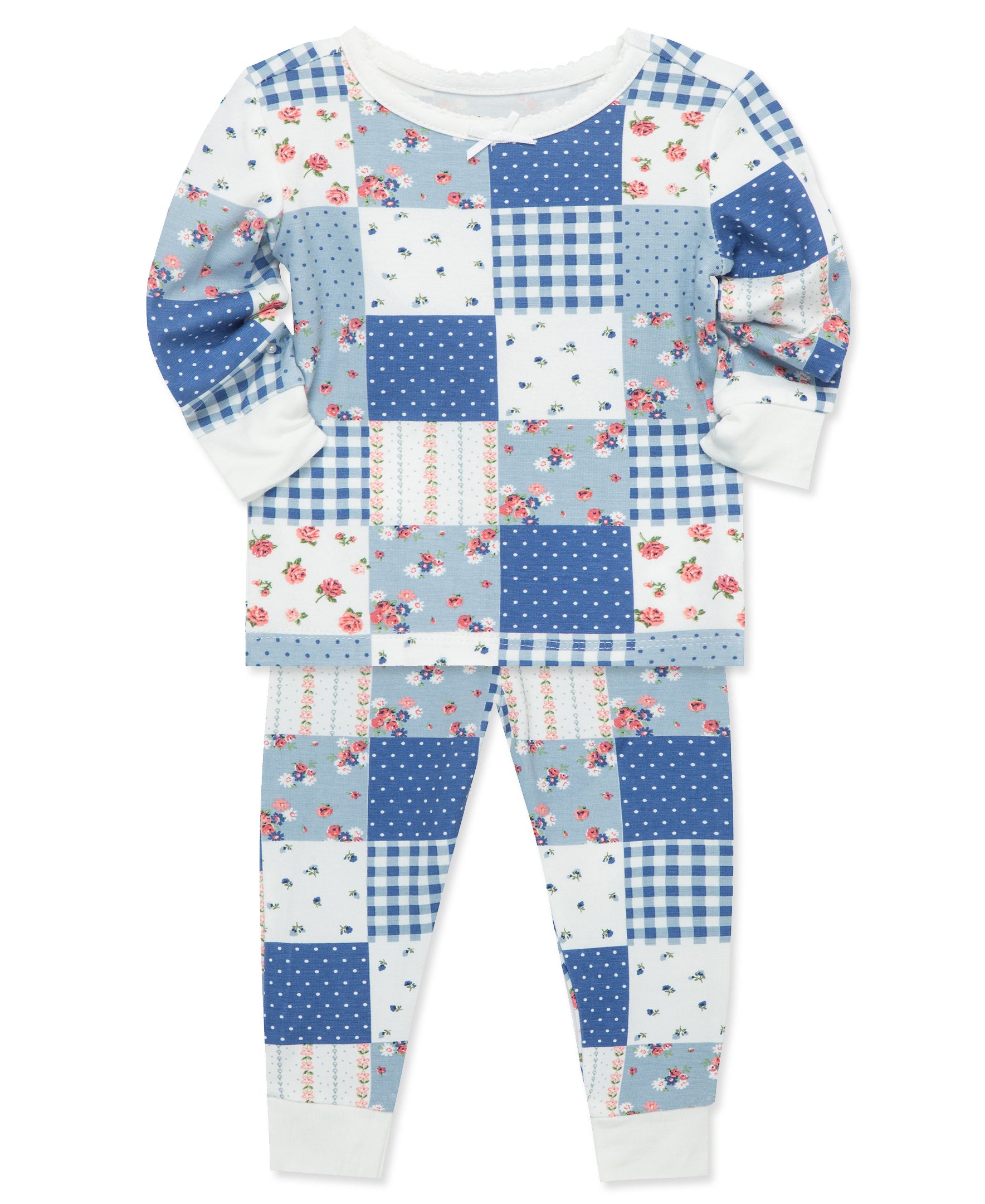 Patchwork 4-Piece Pajama Set (12M-24M) - Little Me