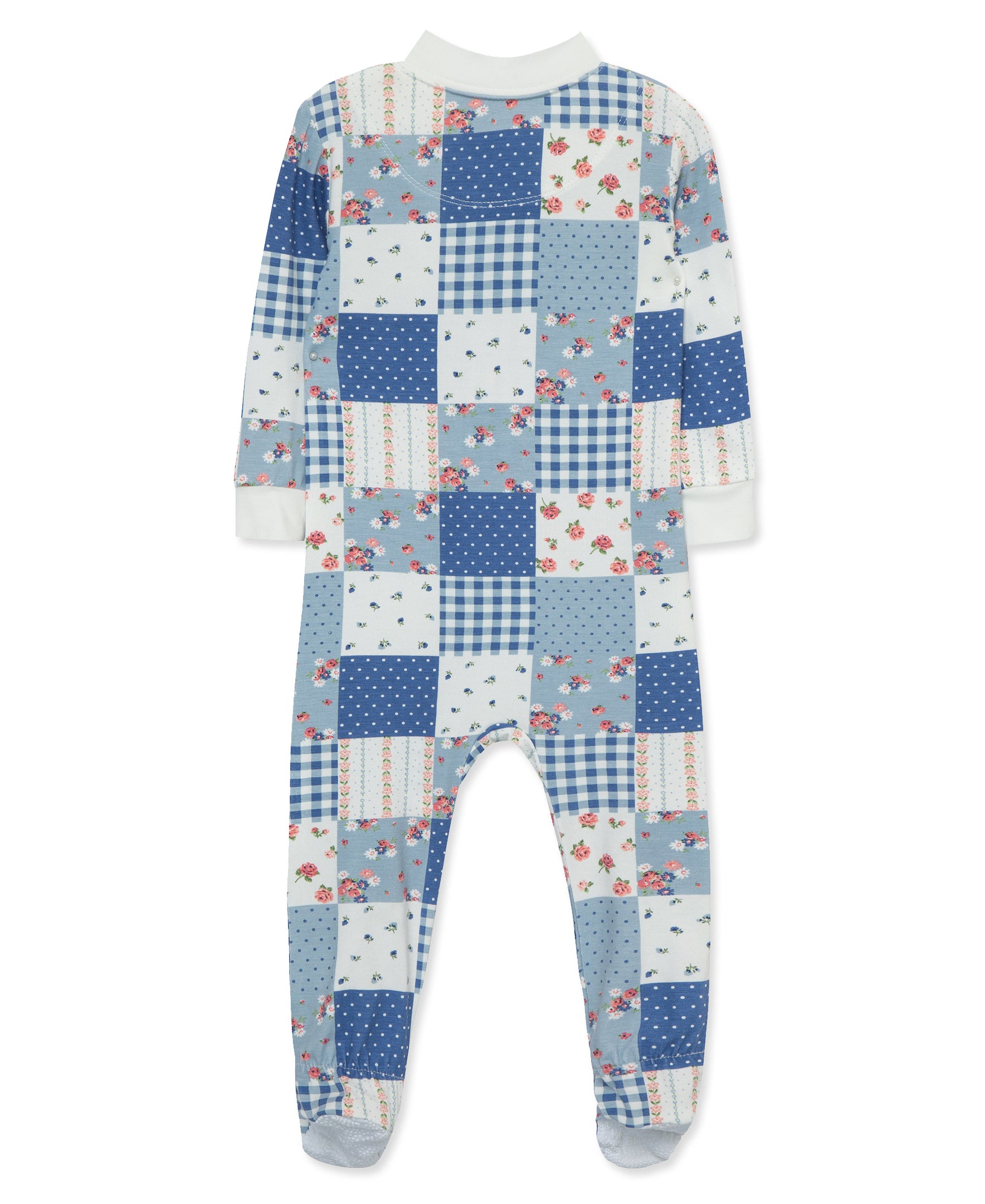 Patchwork Zip Front Footie - Little Me